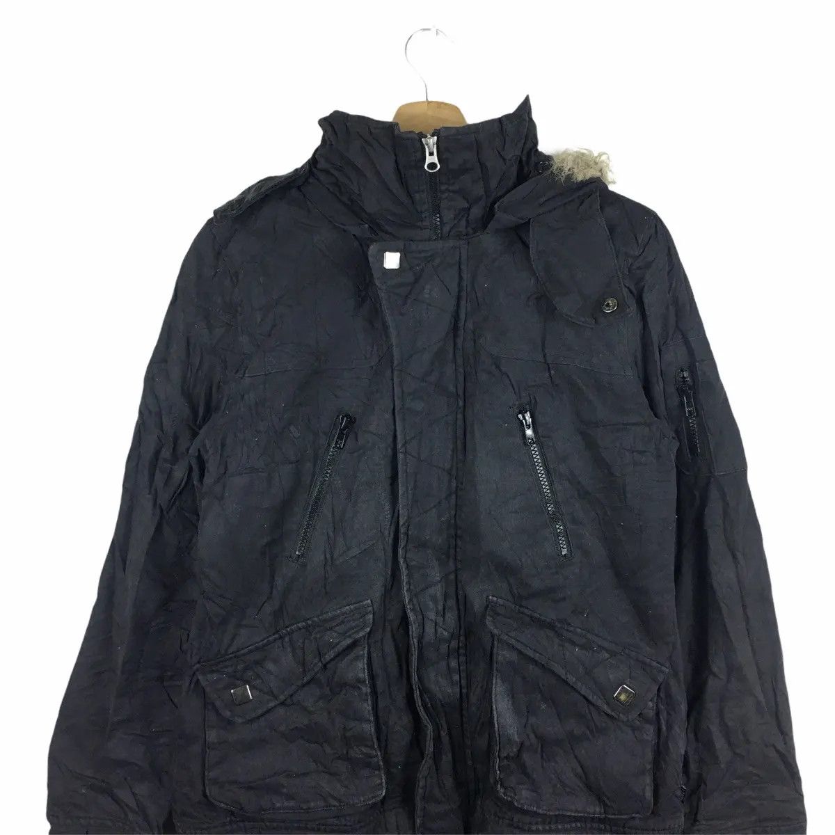 Rusty RUSTY SURFING Surf Beach Hawaii Black Jacket Parka Trenc Size US L / EU 52-54 / 3 - 2 Thumbnail