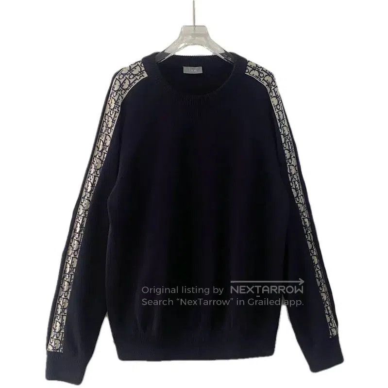 Dior Dior Navy Cotton Pullover Sweater for Men . Size US L / EU 52-54 / 3 - 1 Thumbnail