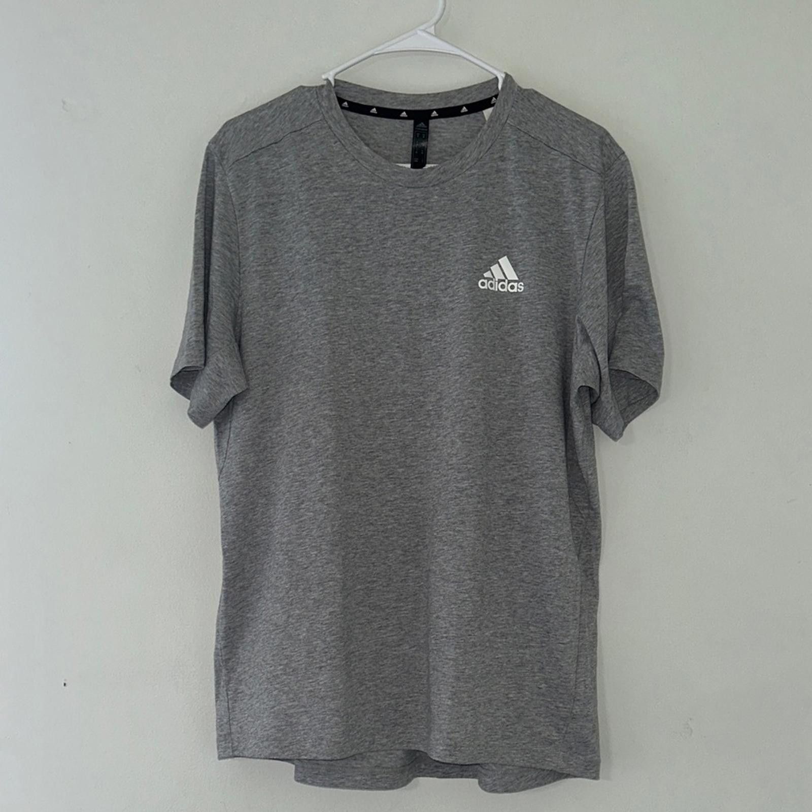 Adidas Adidas Men's Heather Gray Short Sleeve Tee Size US M / EU 48-50 / 2 - 1 Thumbnail