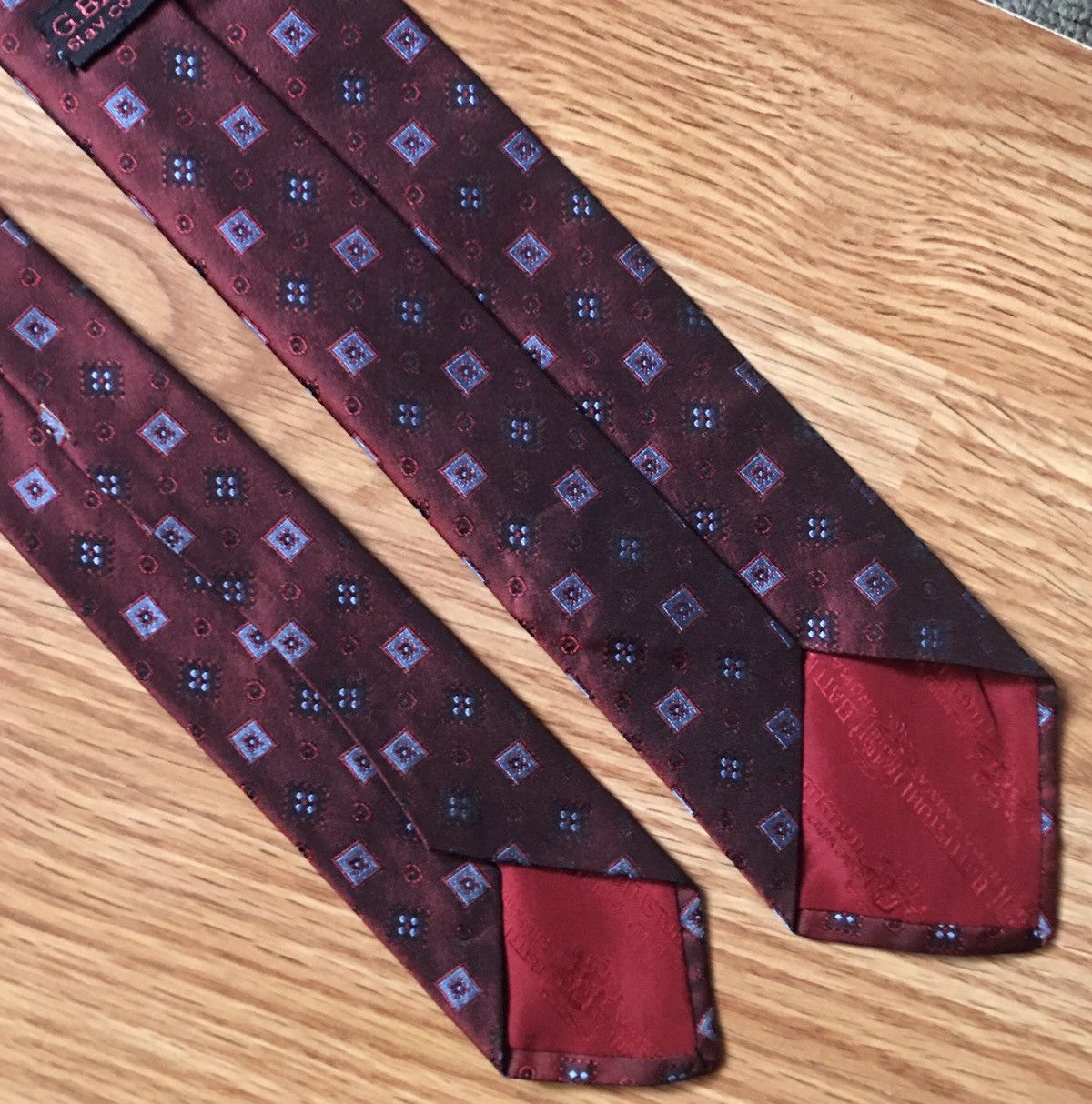 Battistoni × Vintage G. Battistoni Vintage Elegant Geometric Silk Mens Tie Size ONE SIZE - 3 Thumbnail