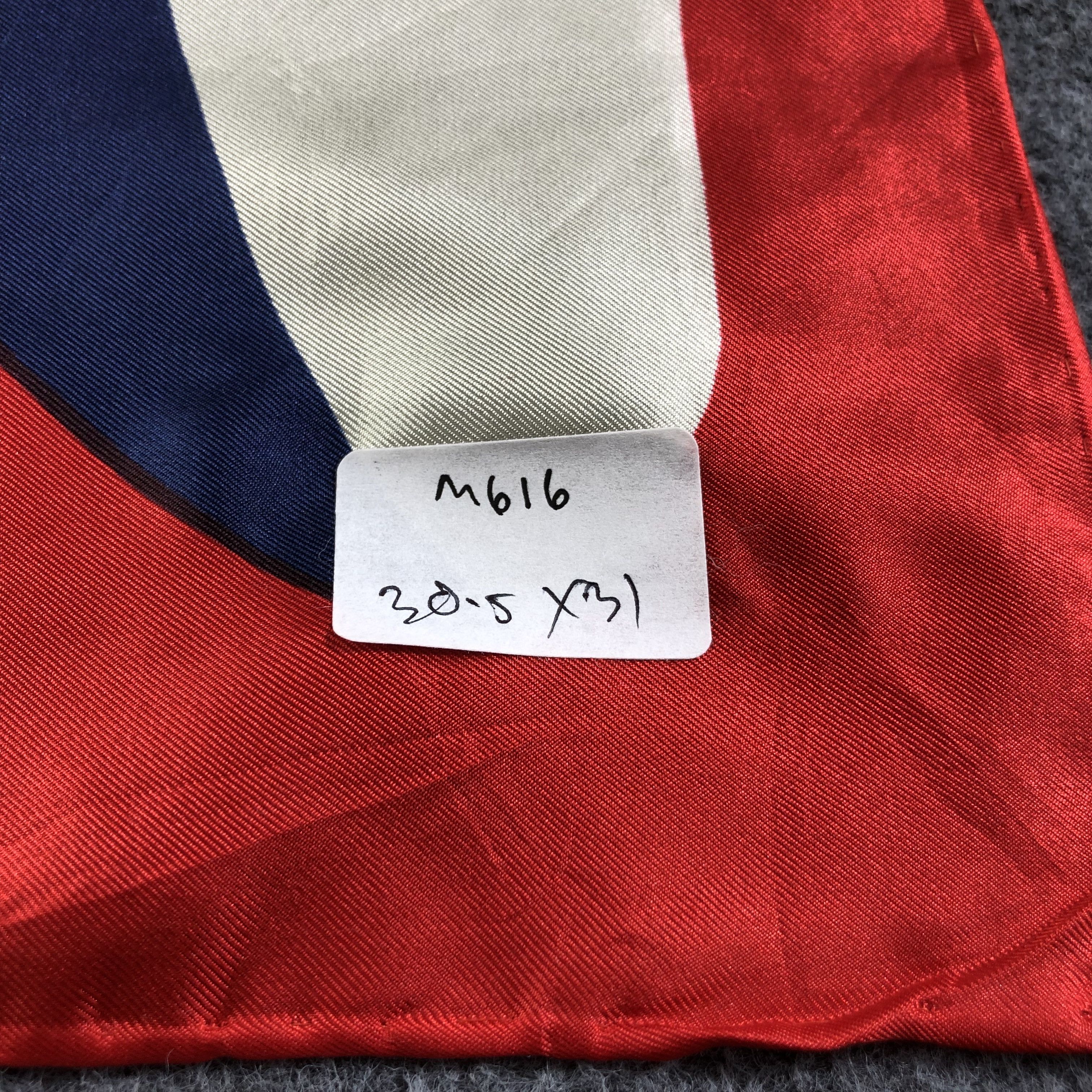 Vintage Vintage Luxury Abstract Design Silk Scarf M616 Size ONE SIZE - 8 Thumbnail