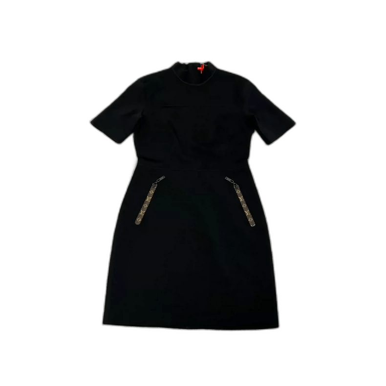 Louis Vuitton Black Knit Dress with Short Sleeves