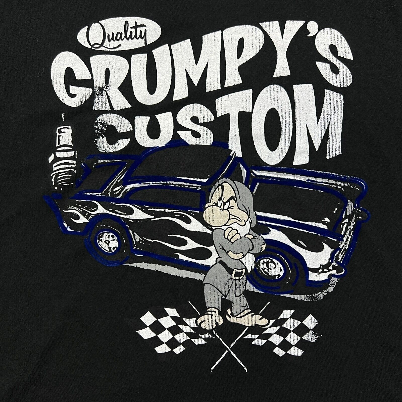 Cartoon Network × Disney × Vintage VTG Walt Disney World T Shirt XL Grumpys Hot Rod Racing Tee Size US XL / EU 56 / 4 - 2 Thumbnail