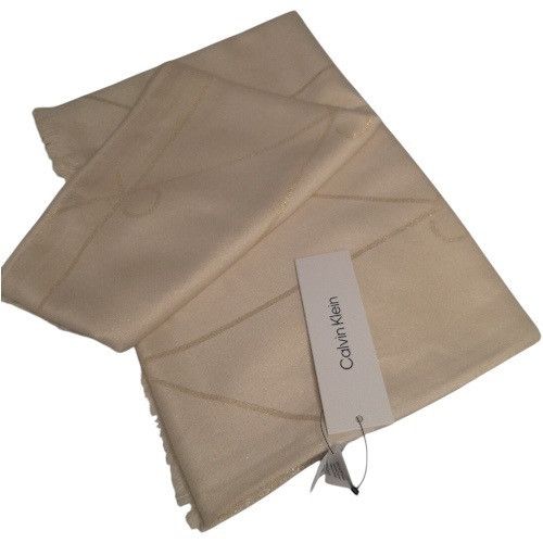 Calvin Klein Calvin Klein Diagonal CK Logo Metallic Scraf Size ONE SIZE - 3 Thumbnail