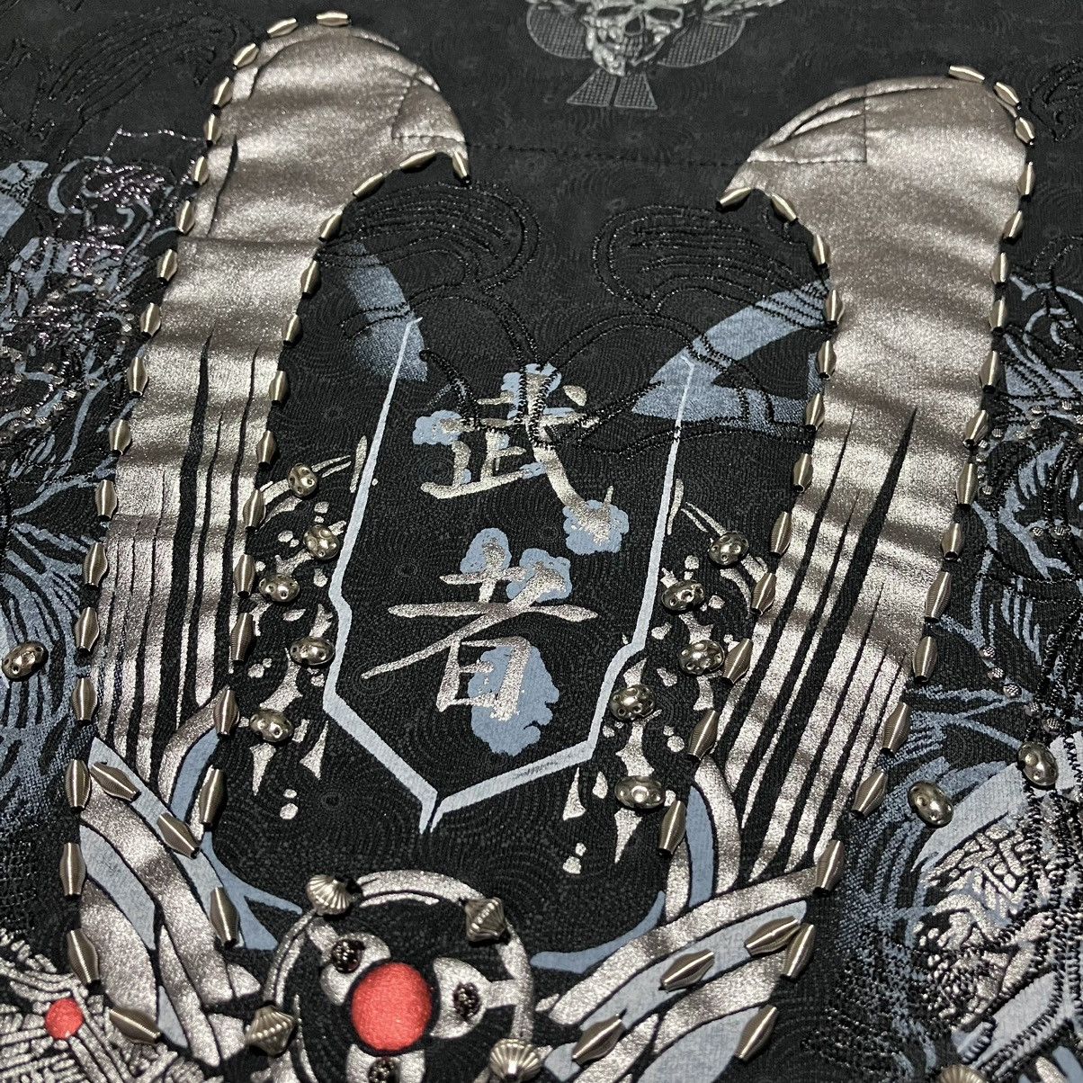 Ringspun Crazy💀RINGSPUN Dynasty Samurai Print Embellished T-shirt Size US L / EU 52-54 / 3 - 9 Thumbnail