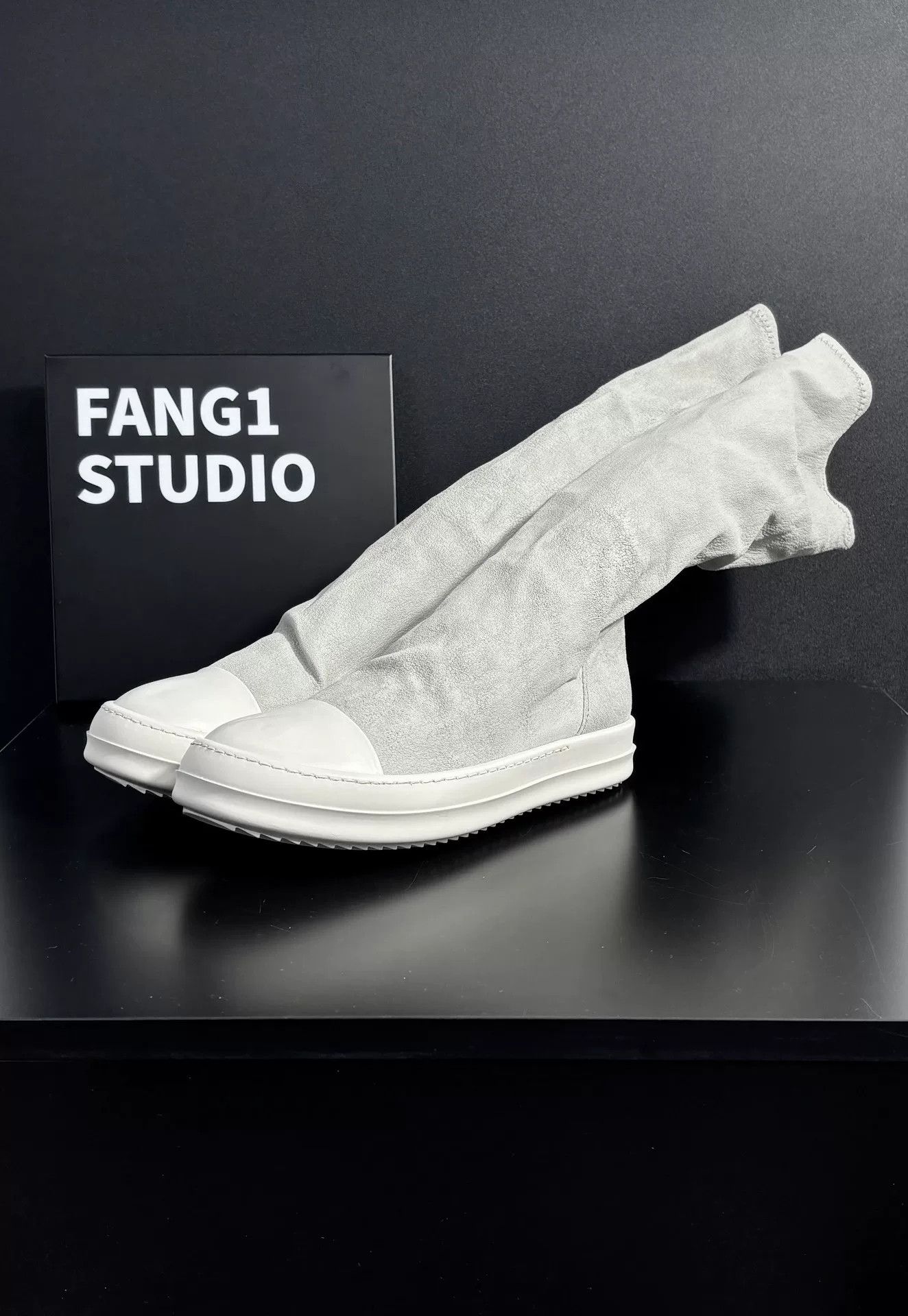 Rick Owens Rick Owens Leather White Boots us_6 Women Size US 6 / IT 36 - 1 Thumbnail