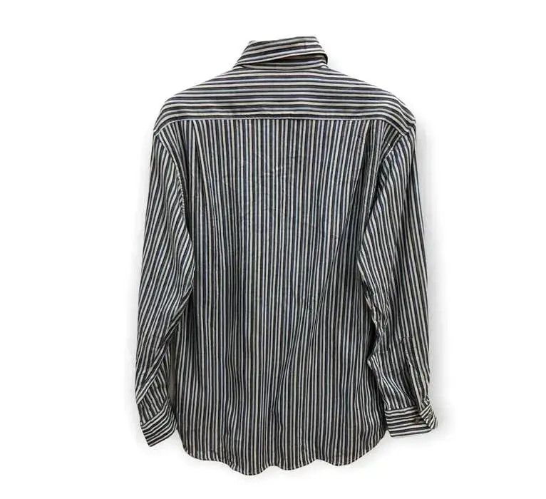 Vintage Vintage Decoy Striped design Flannel Shirt 👕 Size US S / EU 44-46 / 1 - 4 Thumbnail