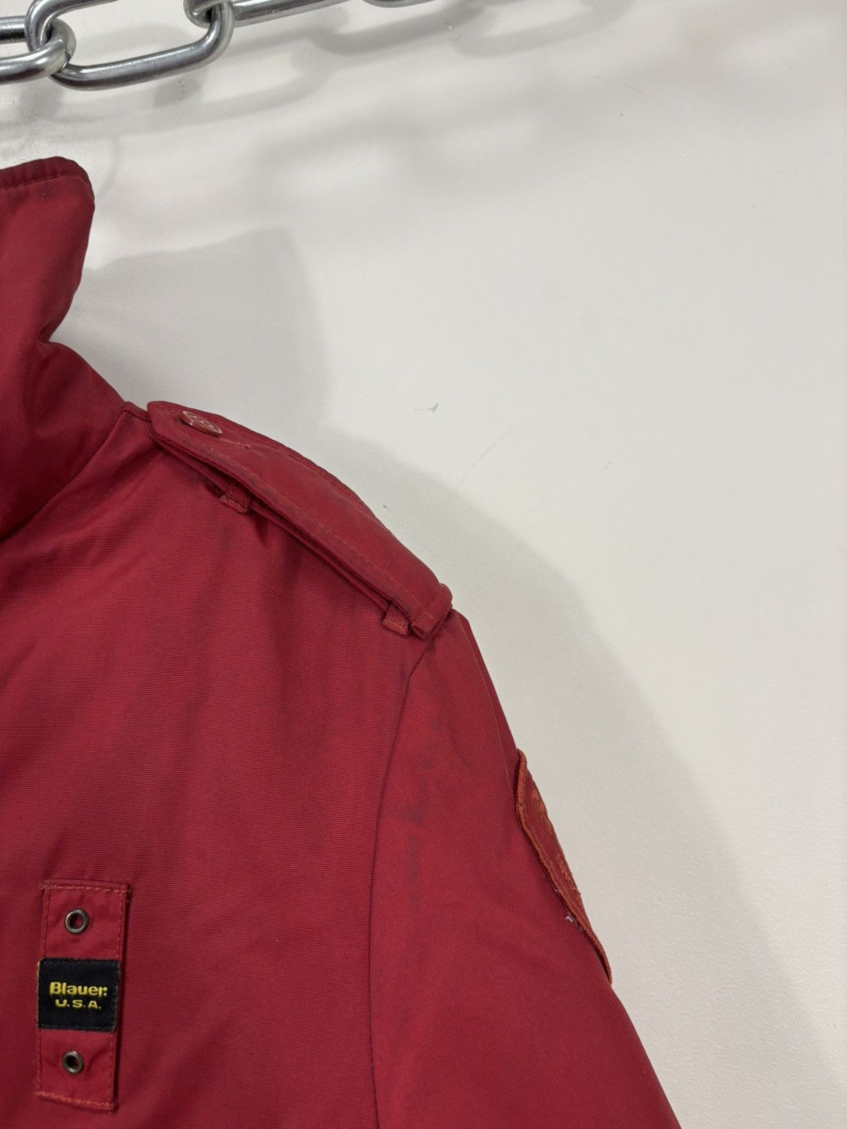 Other Blauer Vintage Men’s Red Insulated USA Police Bomber Jacket Size US M / EU 48-50 / 2 - 11 Thumbnail