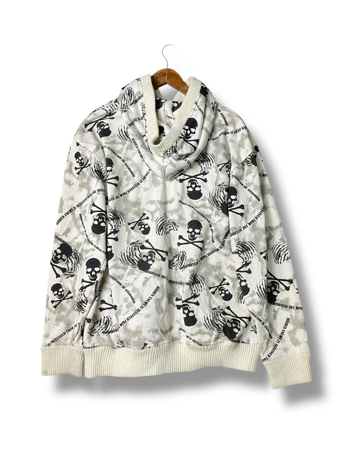 Japanese Brand Defective Struct Brand Skull Fullprint Hoodies (63) Size US M / EU 48-50 / 2 - 8 Thumbnail