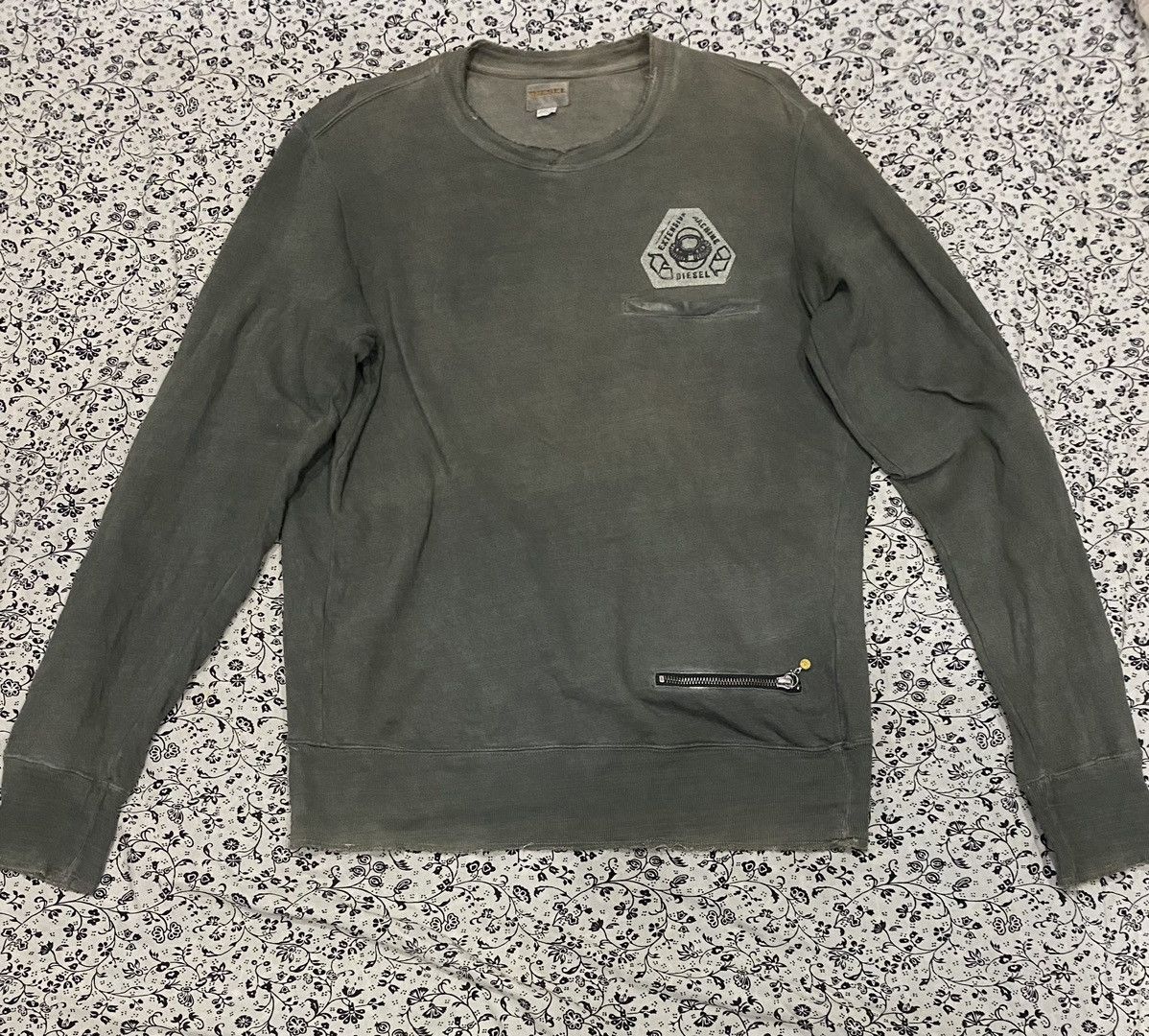 Diesel × Vintage vtg distressed diesel sweatshirt Size US M / EU 48-50 / 2 - 1 Thumbnail