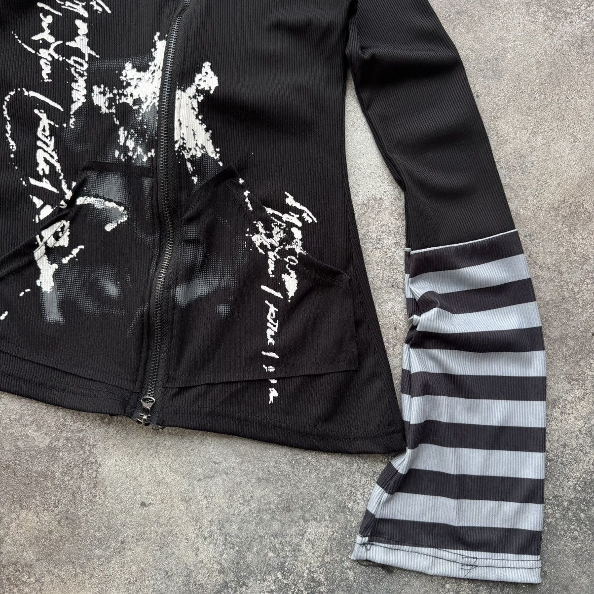 20471120 Y2K Gothic Asymmetric Jacket Size M / US 6-8 / IT 42-44 - 9 Thumbnail