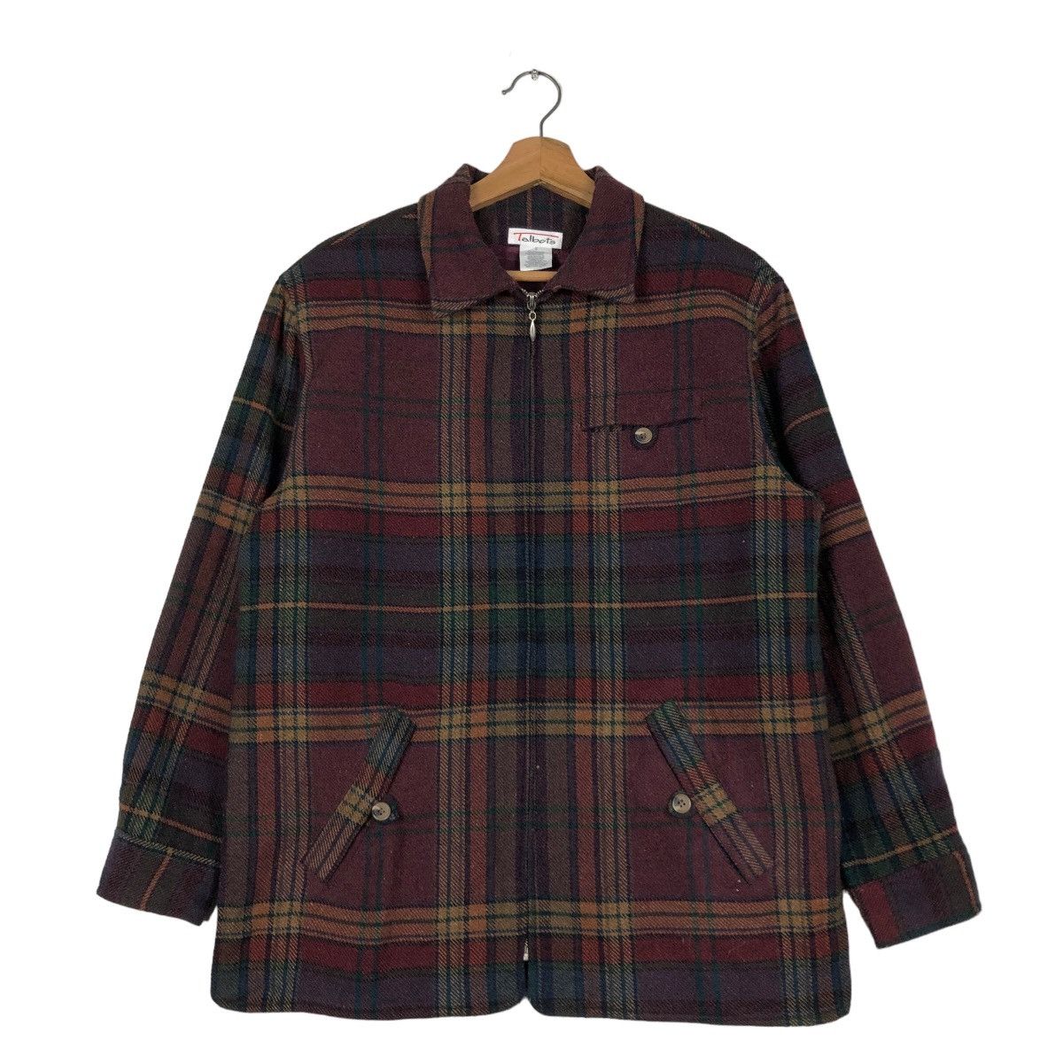 Issey Miyake 🔥Vintage Wool Work Chore Jacket Talbots Japan Tartan Design Size US S / EU 44-46 / 1 - 1 Thumbnail