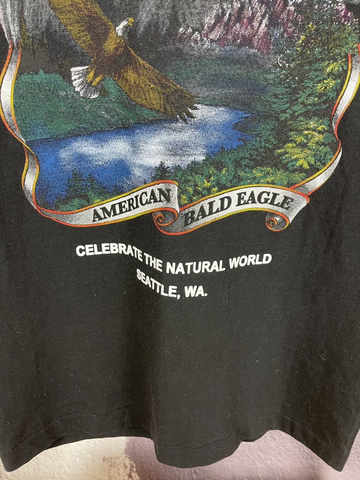 TEE JAYS Softee vintage 1991 made in USA American Bald Eagle tee Size US M / EU 48-50 / 2 - 4 Thumbnail