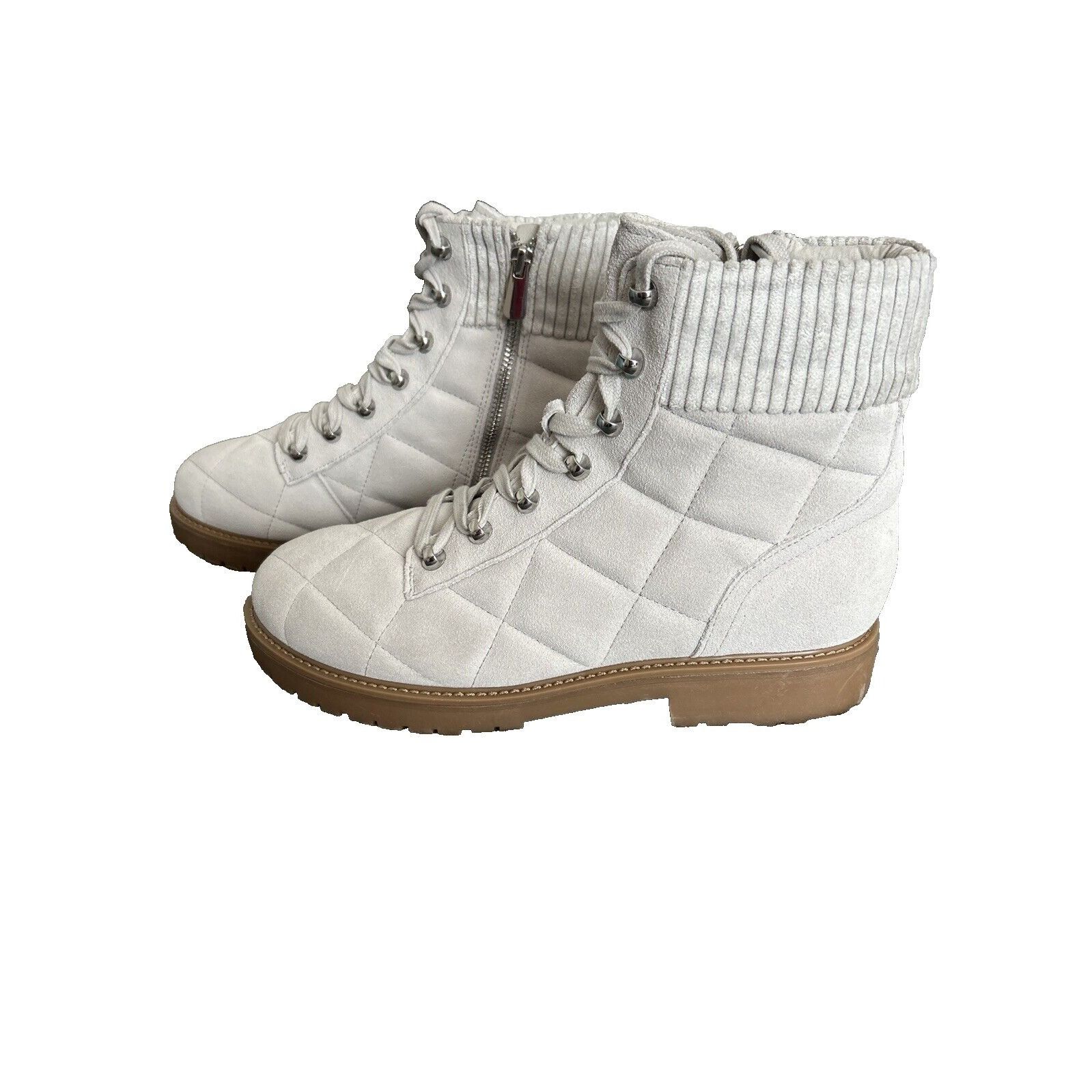 Other EASY SPIRIT Martha Stewart Beige LEATHER HIKERS BOOTS SIZE Size US 10 / IT 40 - 2 Thumbnail