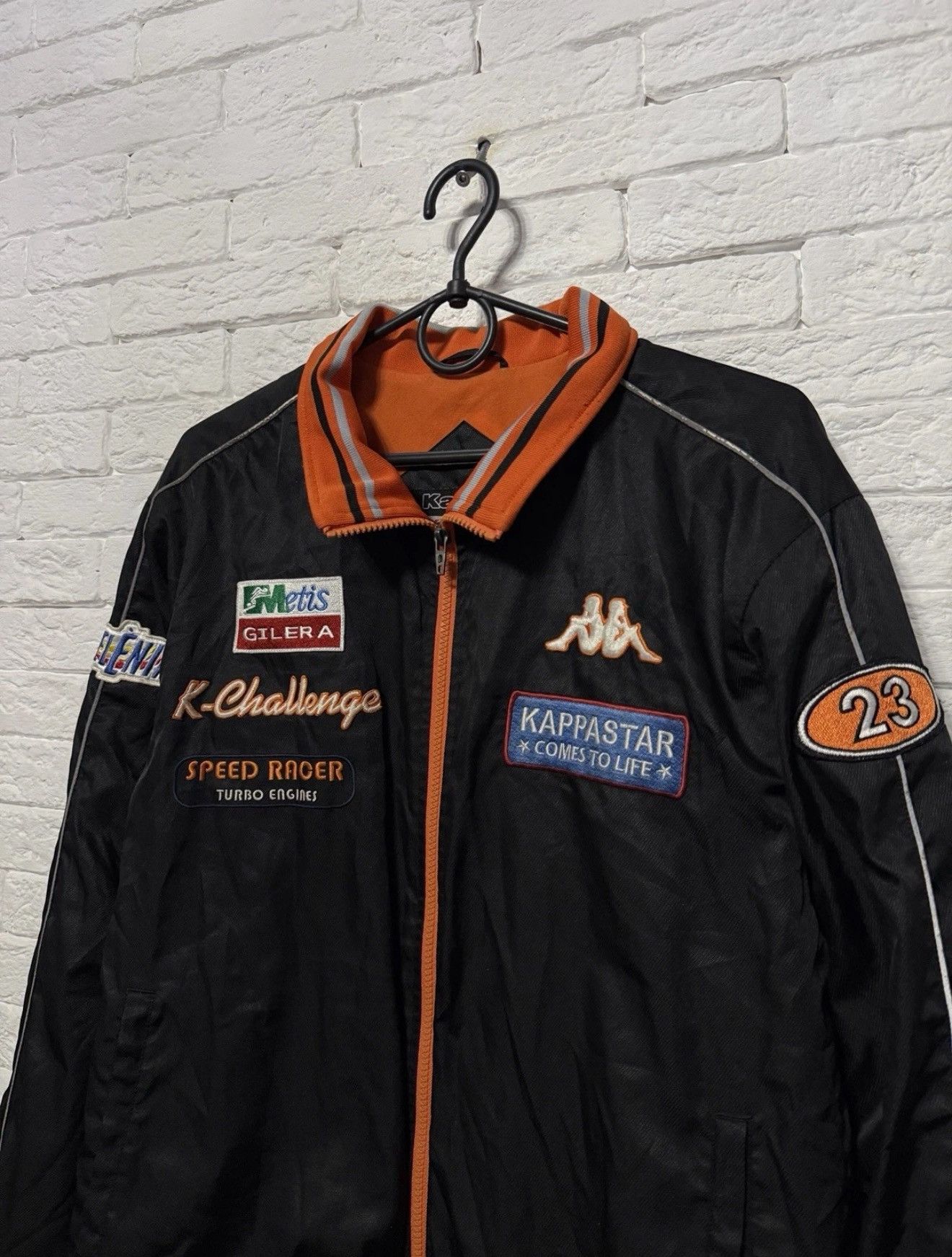 Kappa Vintage Kappa Germany Full Zip Bomber Jacket Huge Logo Sz XL Size US XL / EU 56 / 4 - 2 Thumbnail
