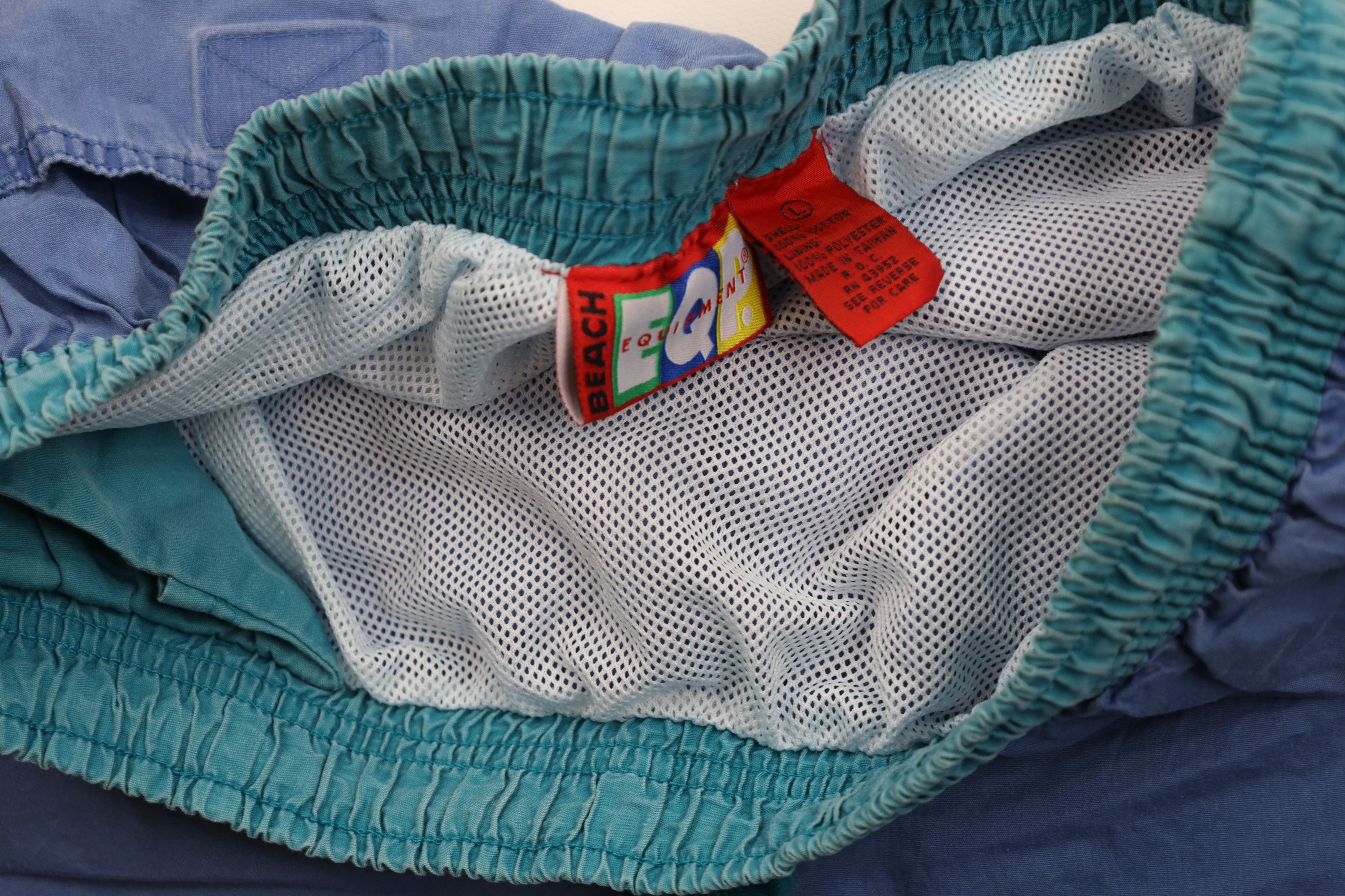 Vintage Vintage 90s Streetwear Blank Above Knee Lined Shorts Trunks Size US 34 / EU 50 - 6 Thumbnail