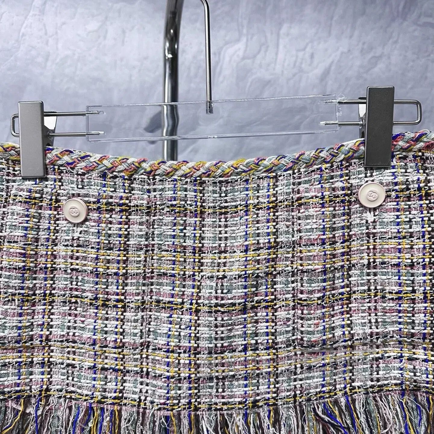 Chanel Chanel Tweed Fringed Mini Skirt Size 36. Size 35" - 2 Thumbnail