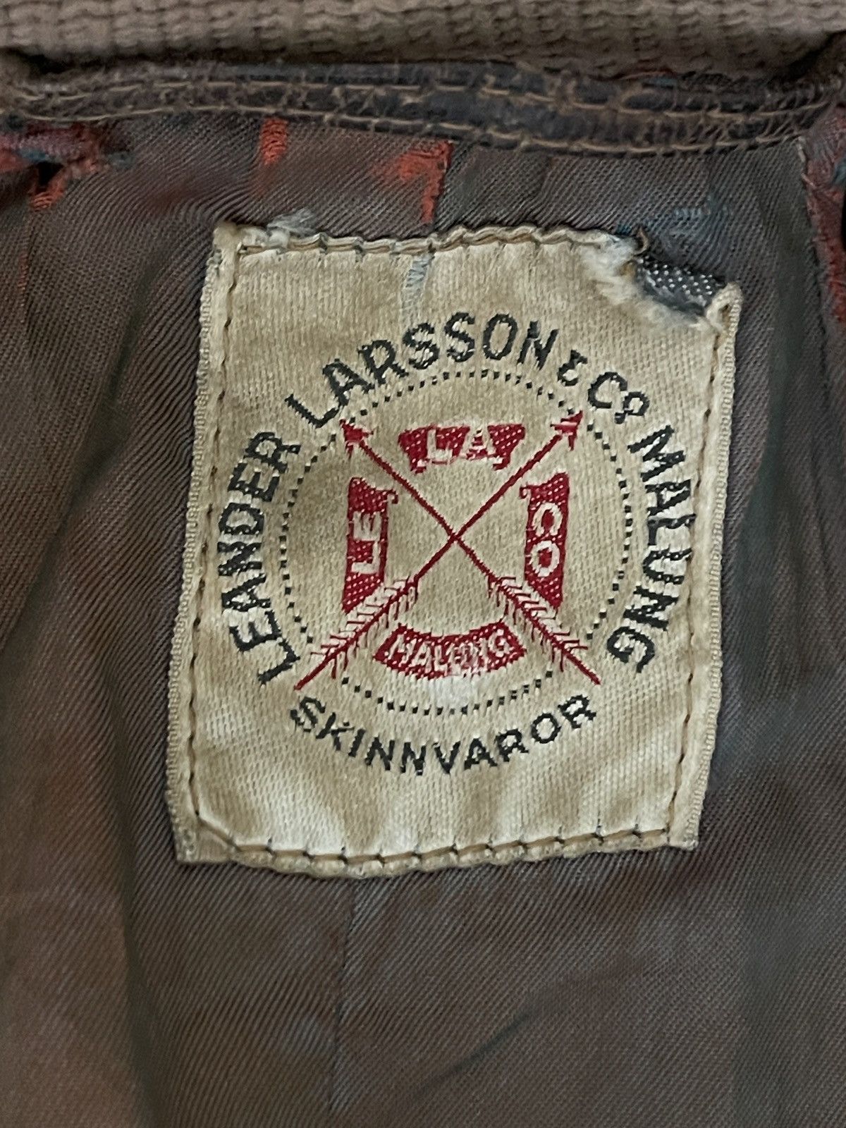 Vintage RARE! 1950s Leander Larsson & Co Goat Skin Leather Jacket Size US M / EU 48-50 / 2 - 5 Thumbnail