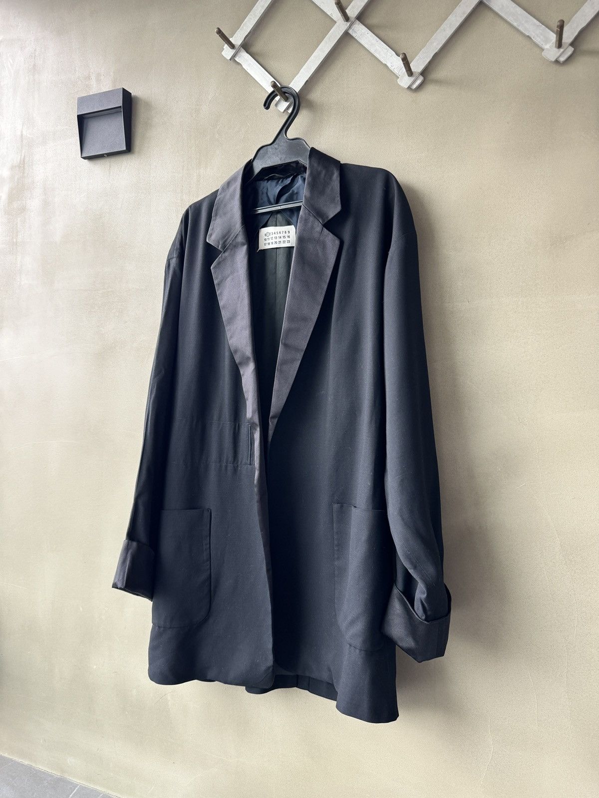 Maison Margiela Early Martin Margiela LINE 1 Viscose Wool Silk Black Blazer Size XS / US 0-2 / IT 36-38 - 2 Thumbnail