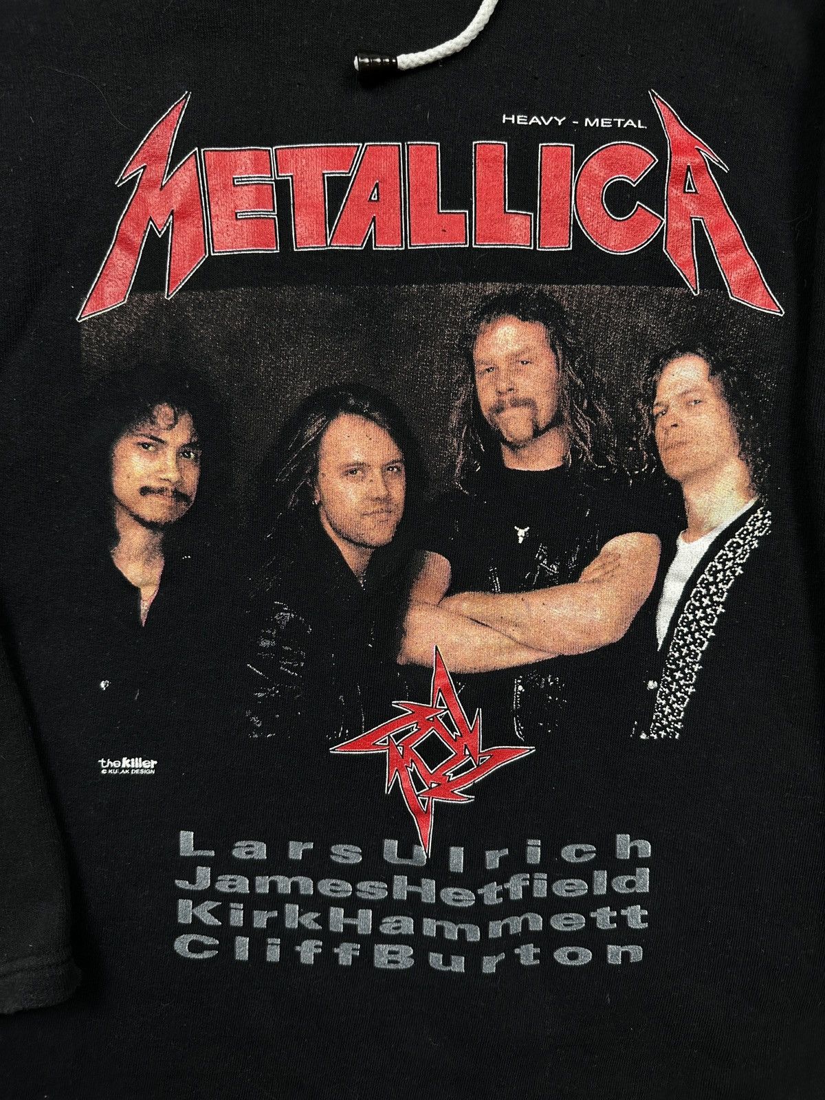 Band Tees Rare Vintage Metallica Band Hoodie Skull Over Print Black Size M / US 6-8 / IT 42-44 - 4 Thumbnail