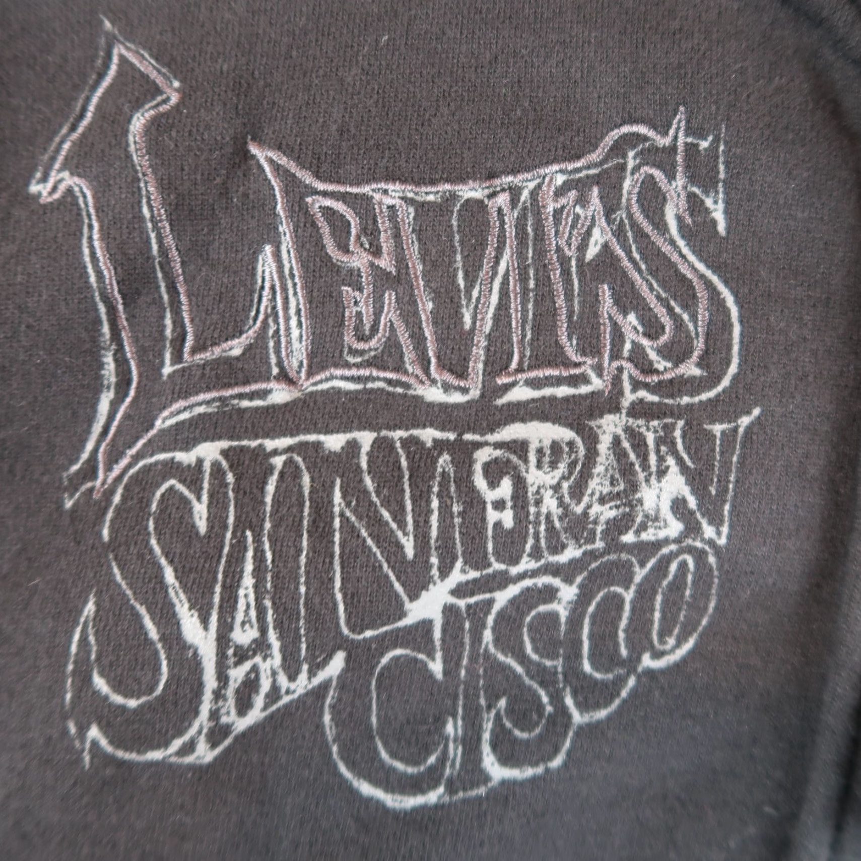 Levi's VINTAGE Levi's Hoodie Full Zip Sweatshirt Hooded Mens XL Black Y2K 2000s Size US XL / EU 56 / 4 - 5 Thumbnail