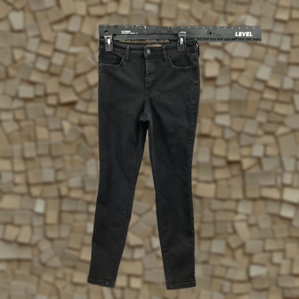 Jessica Simpson Jessica Simpson Jeans Women's High Rise Skinny Dark Wash Black Size 4 Size 27" / US 4 / IT 40 - 1 Thumbnail