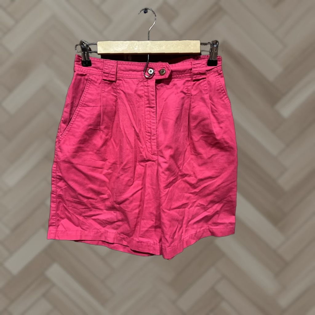 Izod VINTAGE Izod Lacoste Shorts Women Bermuda 10 Red Pleated Tennis Preppy 80s Mens? Size 32" / US 10 / IT 46 - 1 Thumbnail