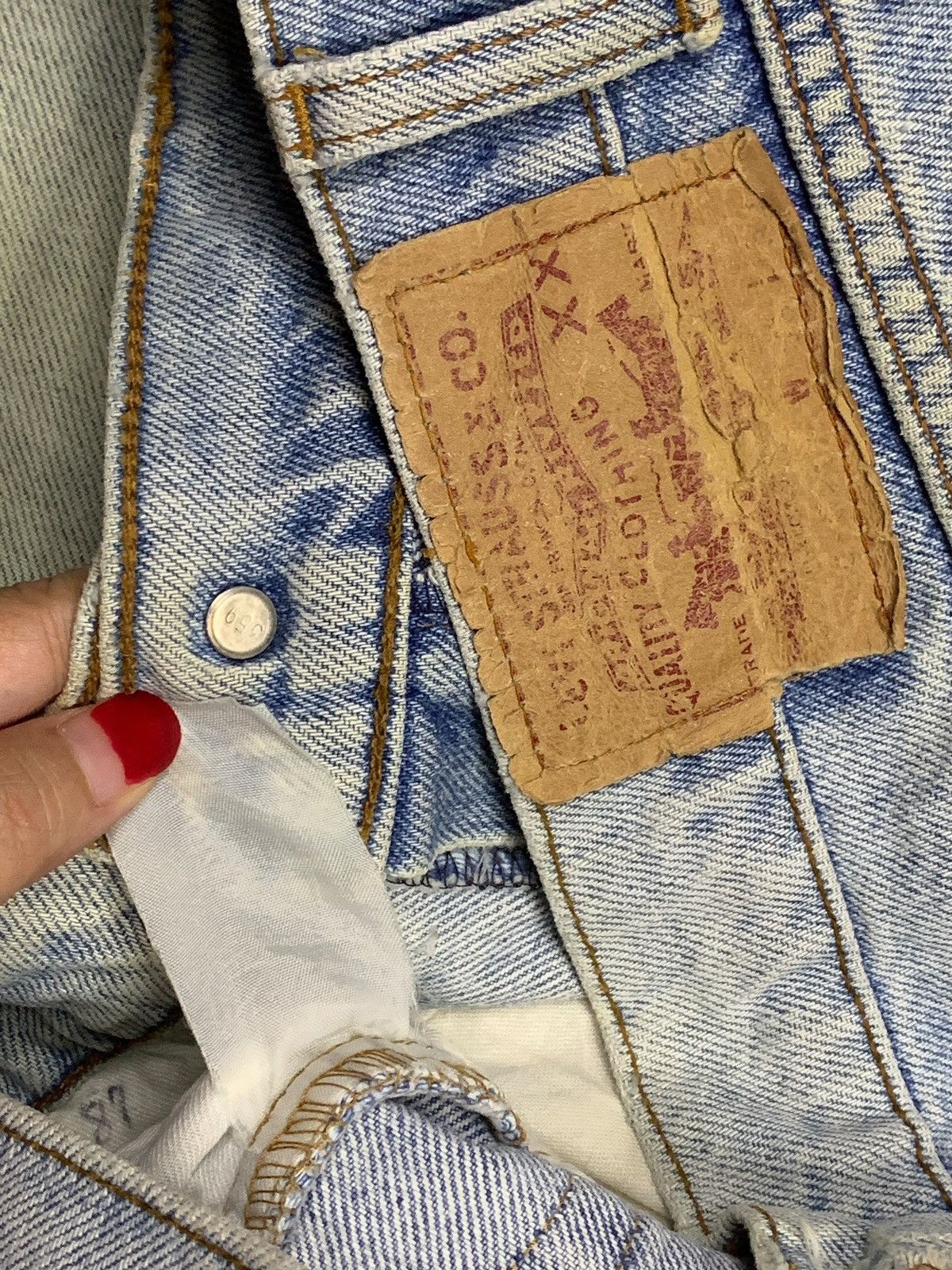 Levi's Vintage Levis Faded Mud Wash Distressed Baggy Jeans Size US 34 / EU 50 - 10 Thumbnail
