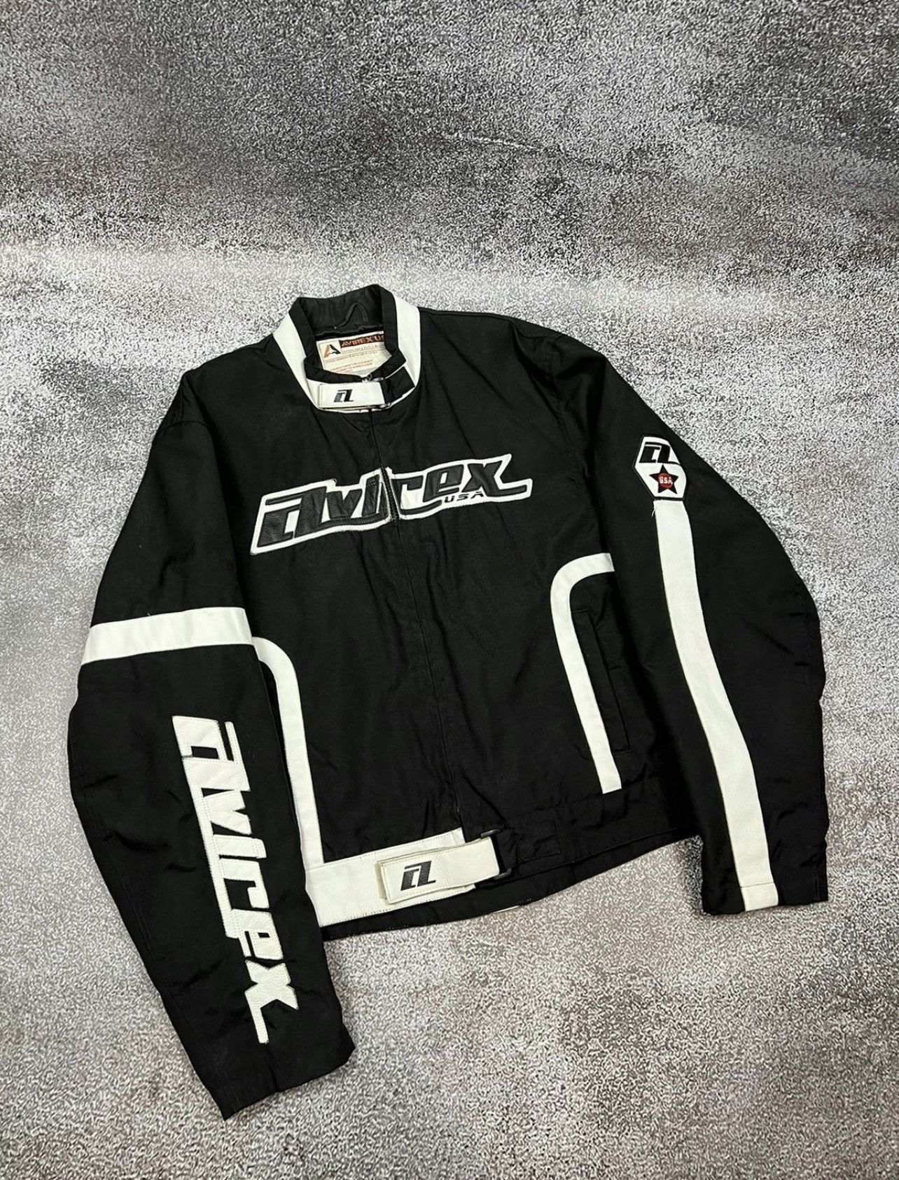 Avirex Avirex USA Motorcycle Cordura Racing Leather Jacket big logo Size US XL / EU 56 / 4 - 1 Thumbnail
