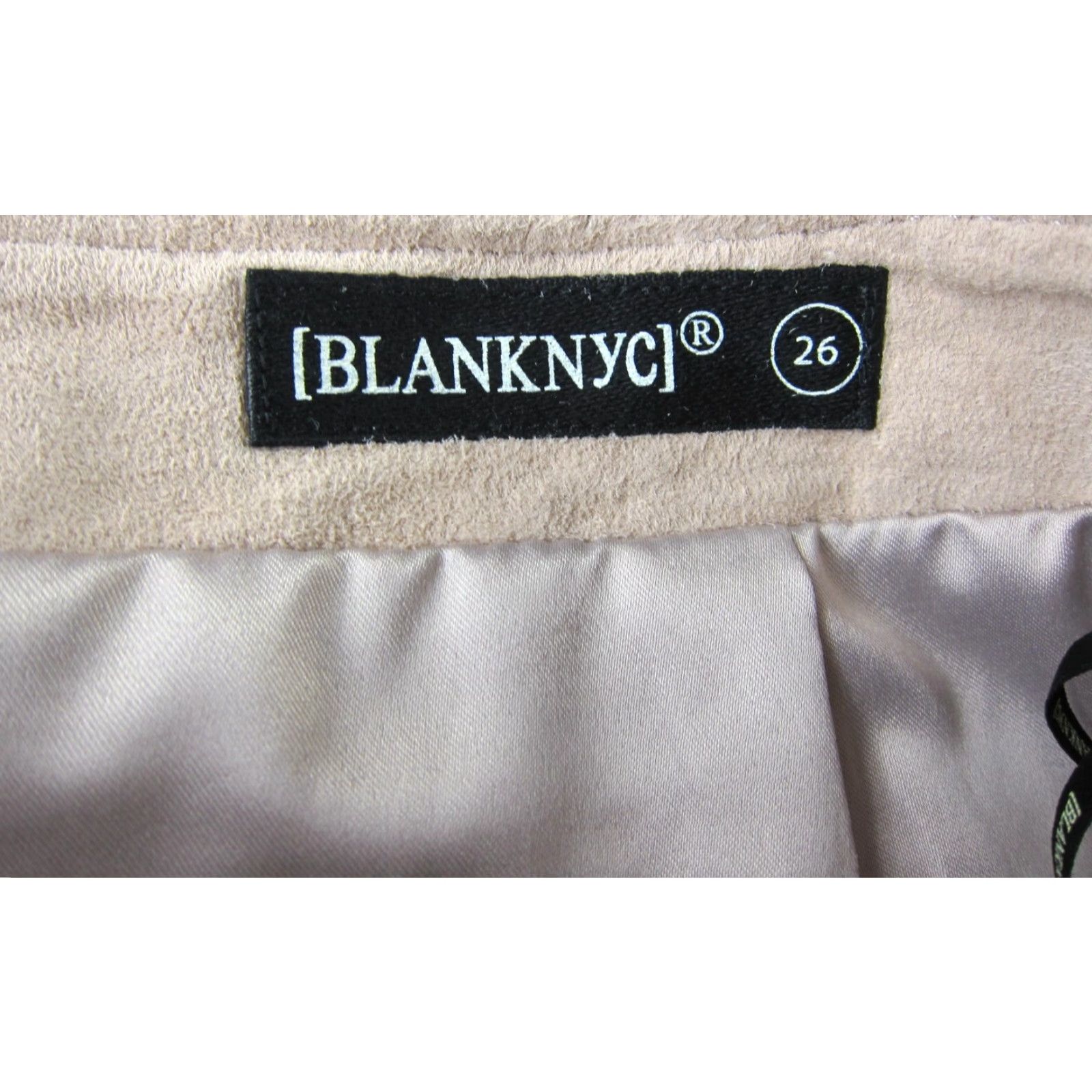 Vintage BLANKNYC Leather Mini Skirt Women 26 Pink 90s 100% Leather Zipper Short Skirt Womens Italy? Size 26" / US 2 / IT 38 - 3 Thumbnail