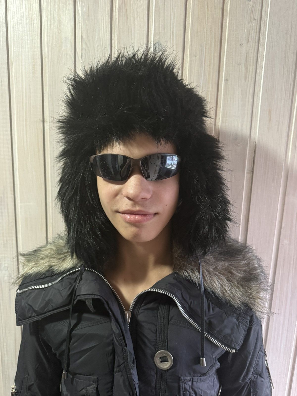 Vintage Y2K Fur Ushanka Vintage Fuzzy Trapper Hat Size ONE SIZE - 5 Thumbnail