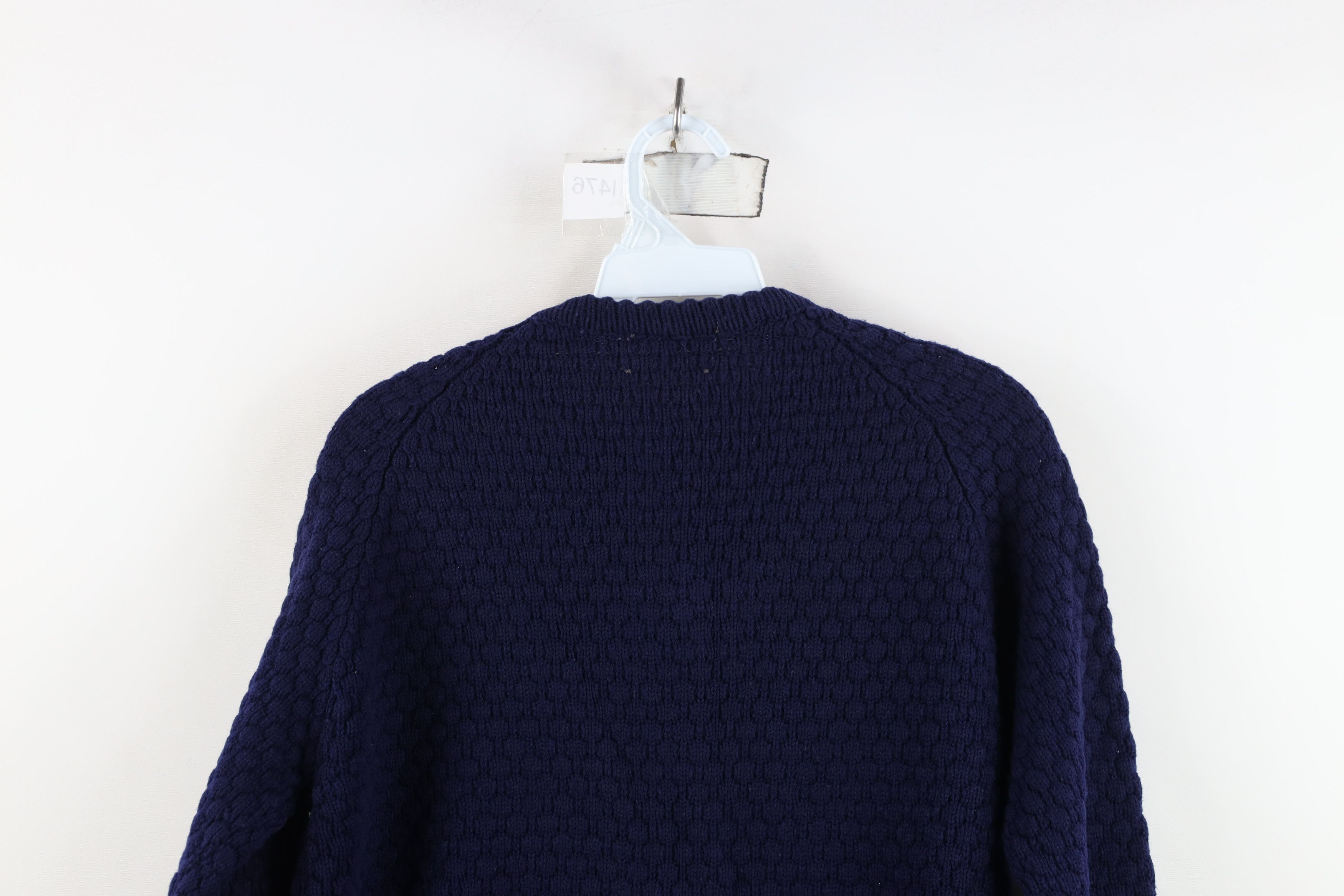 Vintage Vintage60s Streetwear Textured Cardigan Sweater Blue USA Size M / US 6-8 / IT 42-44 - 10 Thumbnail