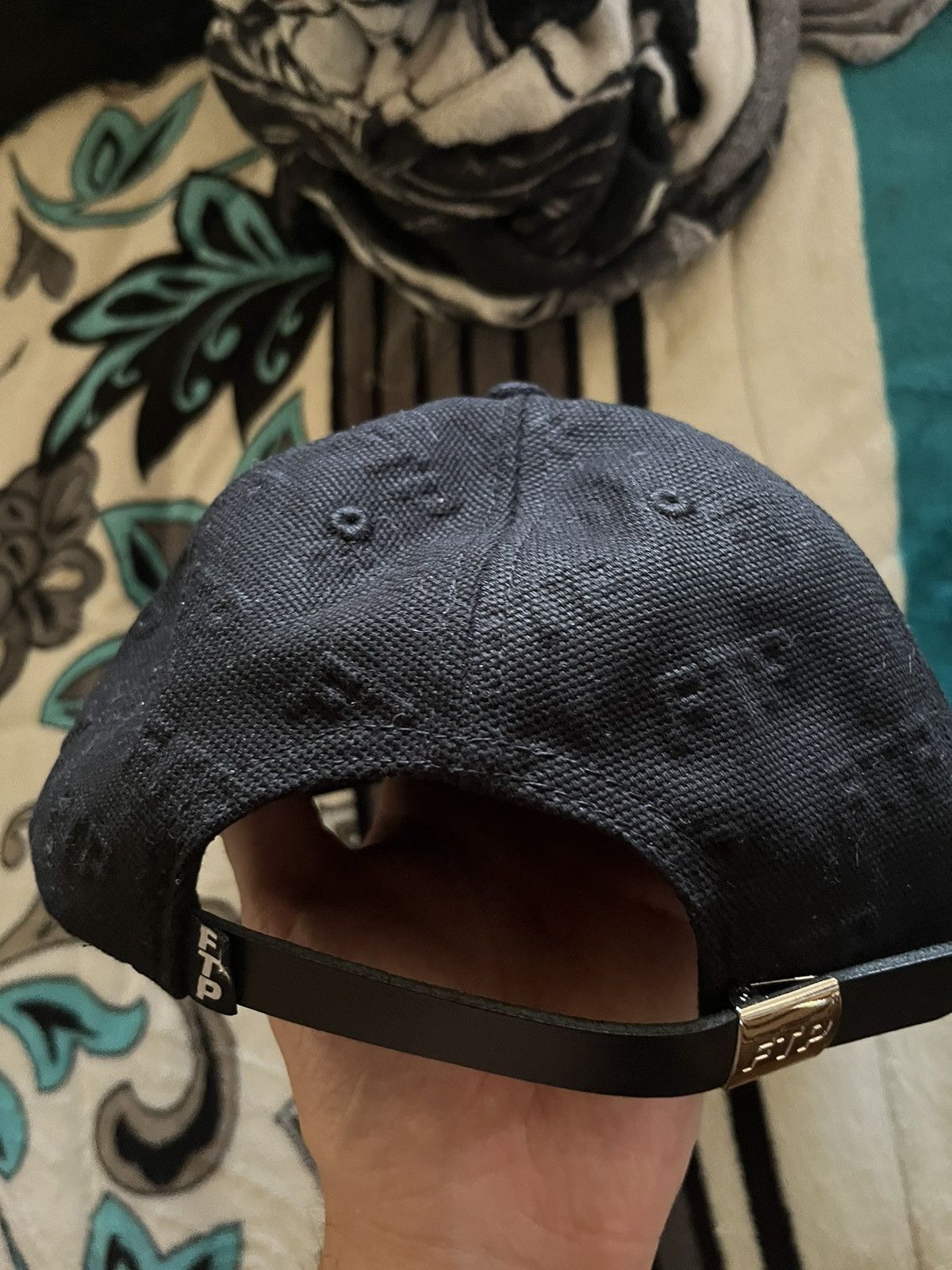 Fuck The Population FTP embossed logo 6 panel hat Size ONE SIZE - 4 Thumbnail