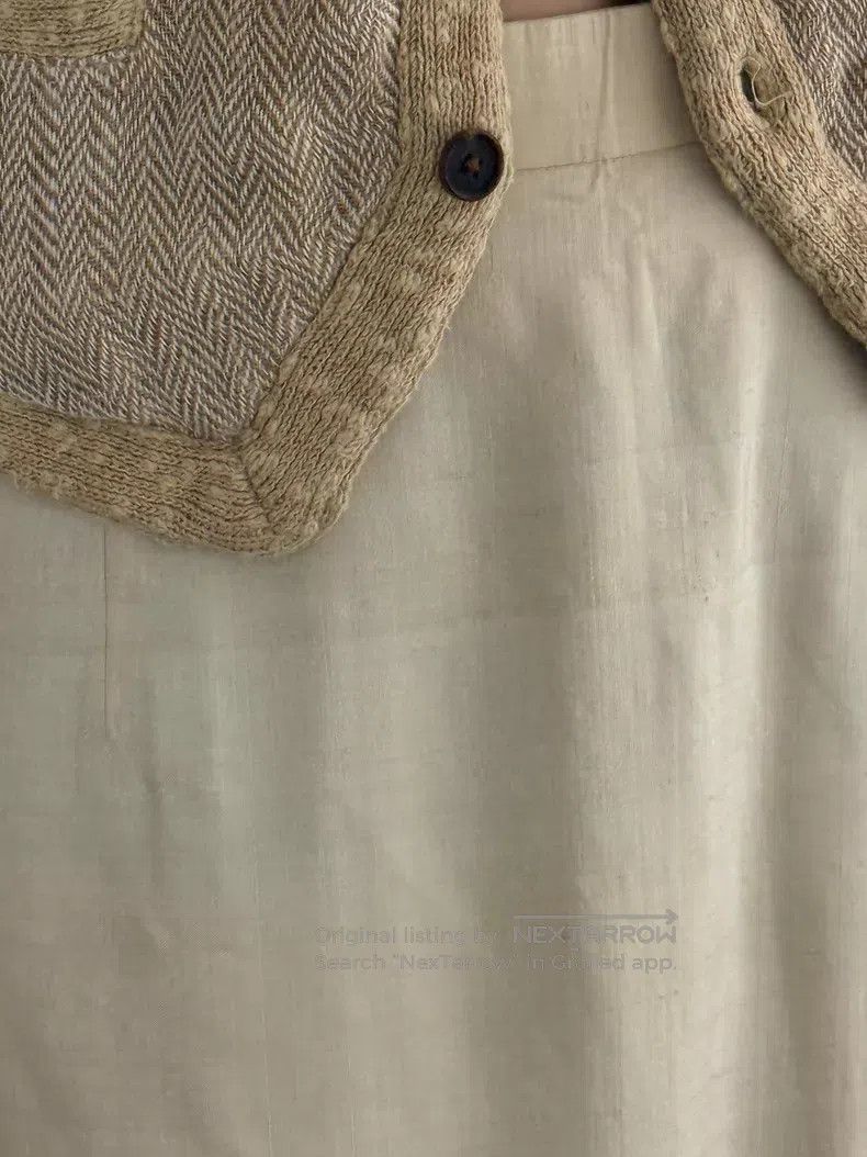Comme des Garcons Comme des Garcons size M Silk Assembled Satin Straight Lon Size 23" - 9 Thumbnail