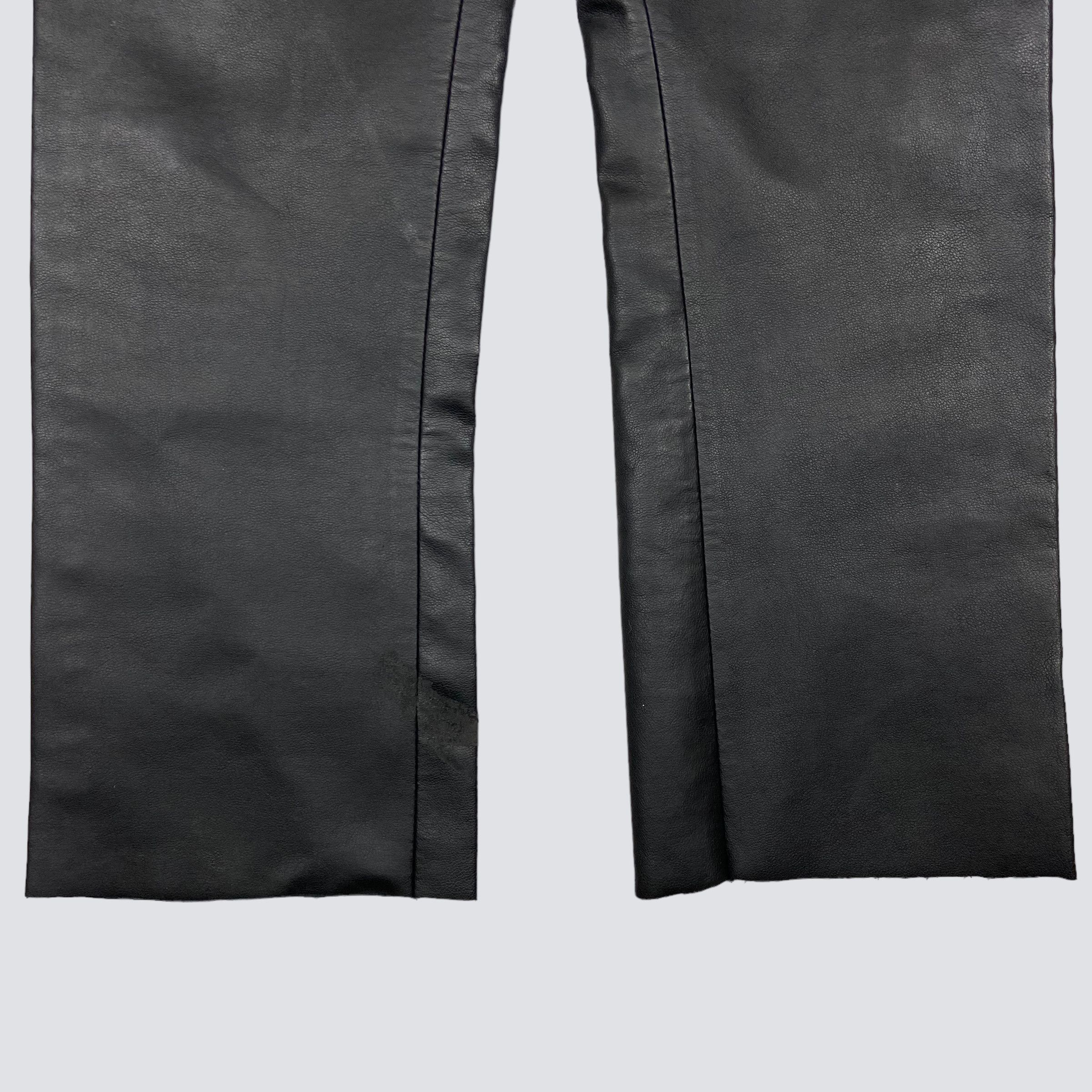 Versace VERSACE LEATHER ARCHIVE 1990s VINTAGE RARE PANTS - № 3079 Size US 30 / EU 46 - 18 Thumbnail