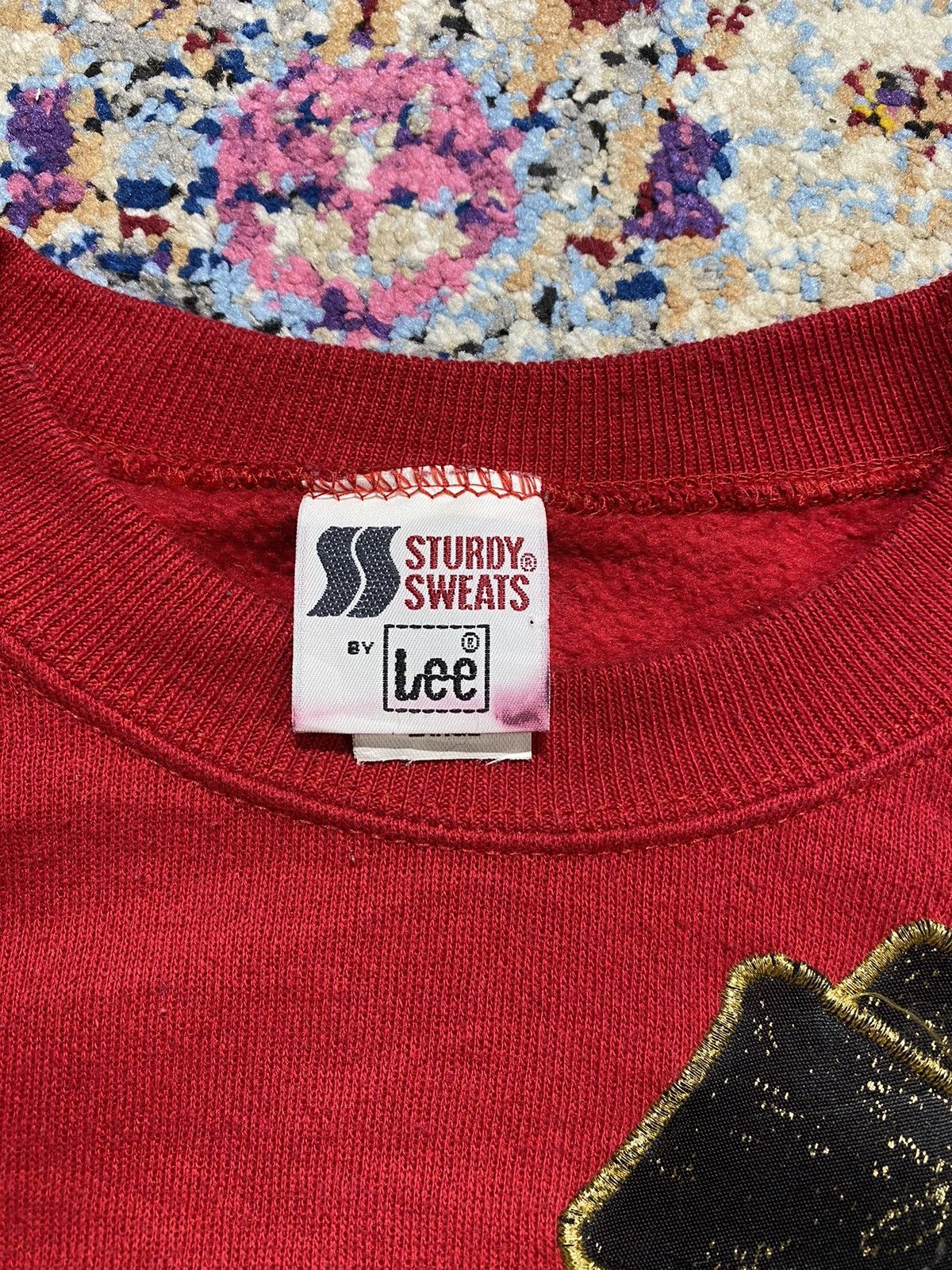 Lee 1989 Lee Sturdy Sweats Embroidered Ribbons Sweatshirts Size US L / EU 52-54 / 3 - 7 Thumbnail