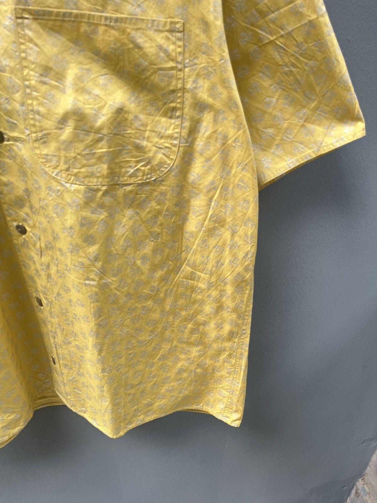 Gaultier Homme Objet 90s Junior Gaultier Collar Shirt Full Print flowers Size US L / EU 52-54 / 3 - 6 Thumbnail