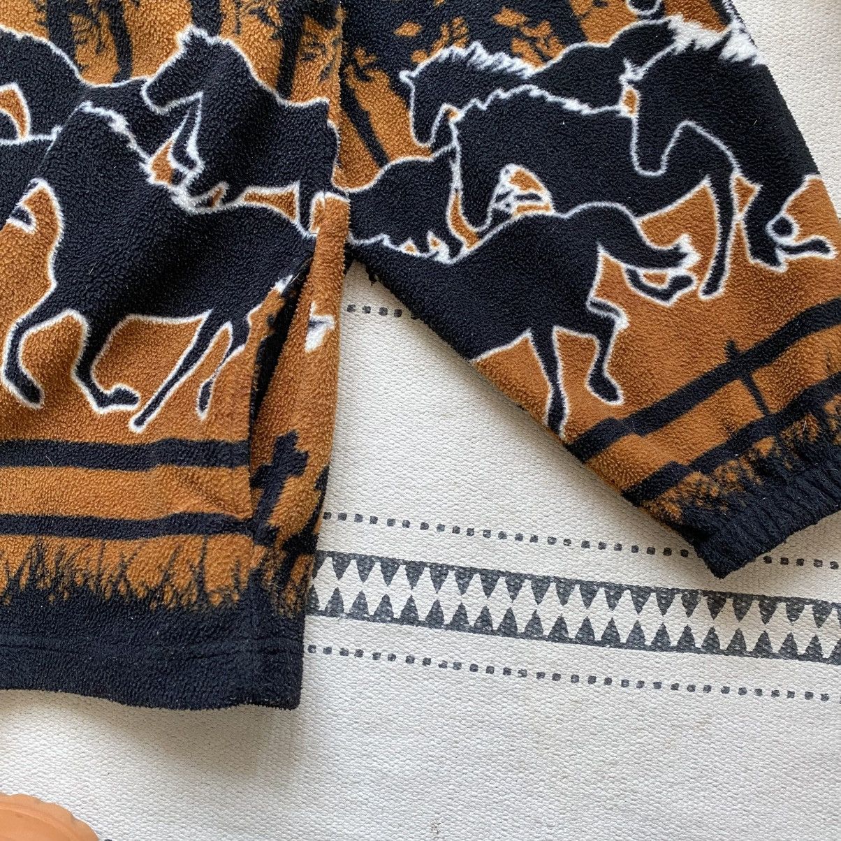 The Mountain 🐎Vintage 90's Horse Print Fleece Jacket Light Y2K polar Size US XL / EU 56 / 4 - 6 Thumbnail