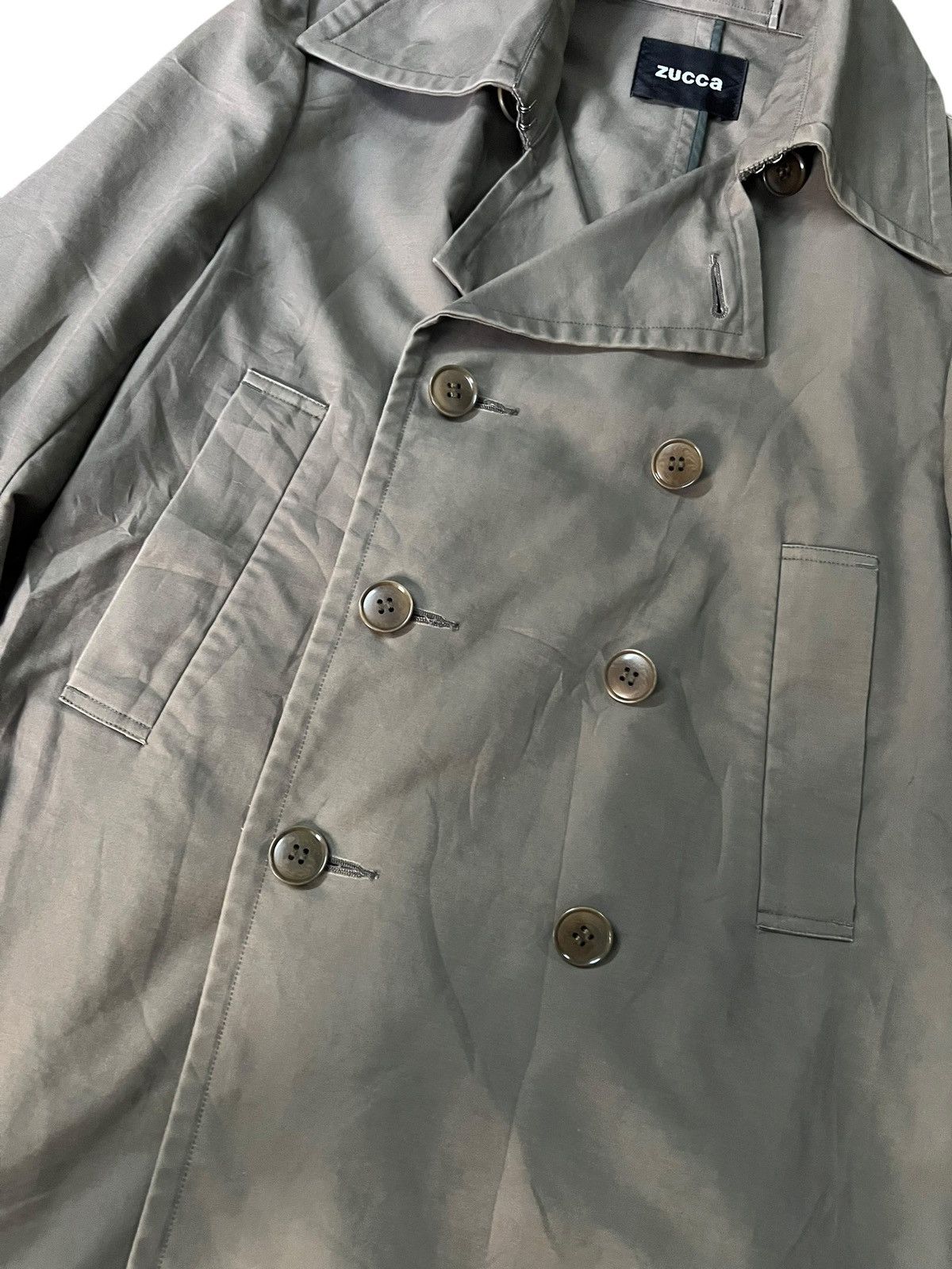 Zucca Zucca Double Breasted Issey Miyake Long Coat Size US S / EU 44-46 / 1 - 5 Thumbnail