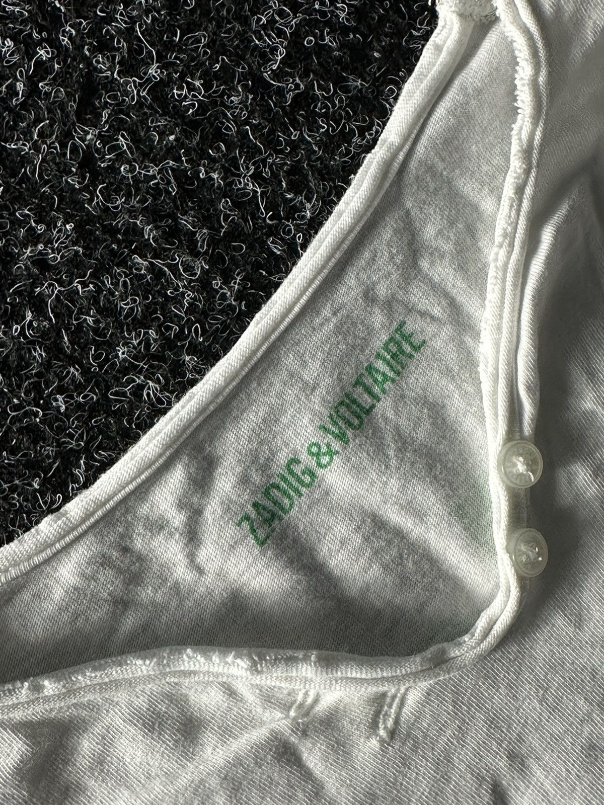 Vintage × Zadig & Voltaire 🚨VNTG Zadig & Voltaire LOVE BIG LOGO Degrade Skull T Shirt Size S / US 4 / IT 40 - 4 Thumbnail