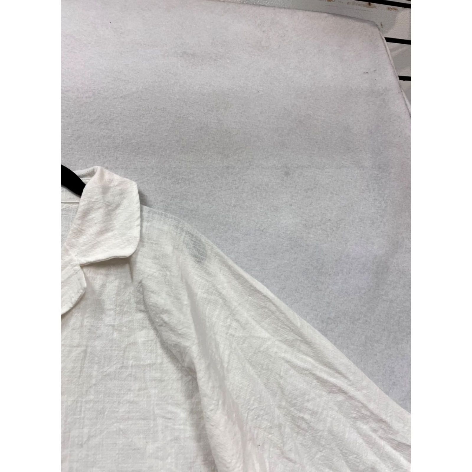 Vintage The Lullaby Club White Textured Button-Up Jacket XL Women Size L / US 10 / IT 46 - 5 Thumbnail