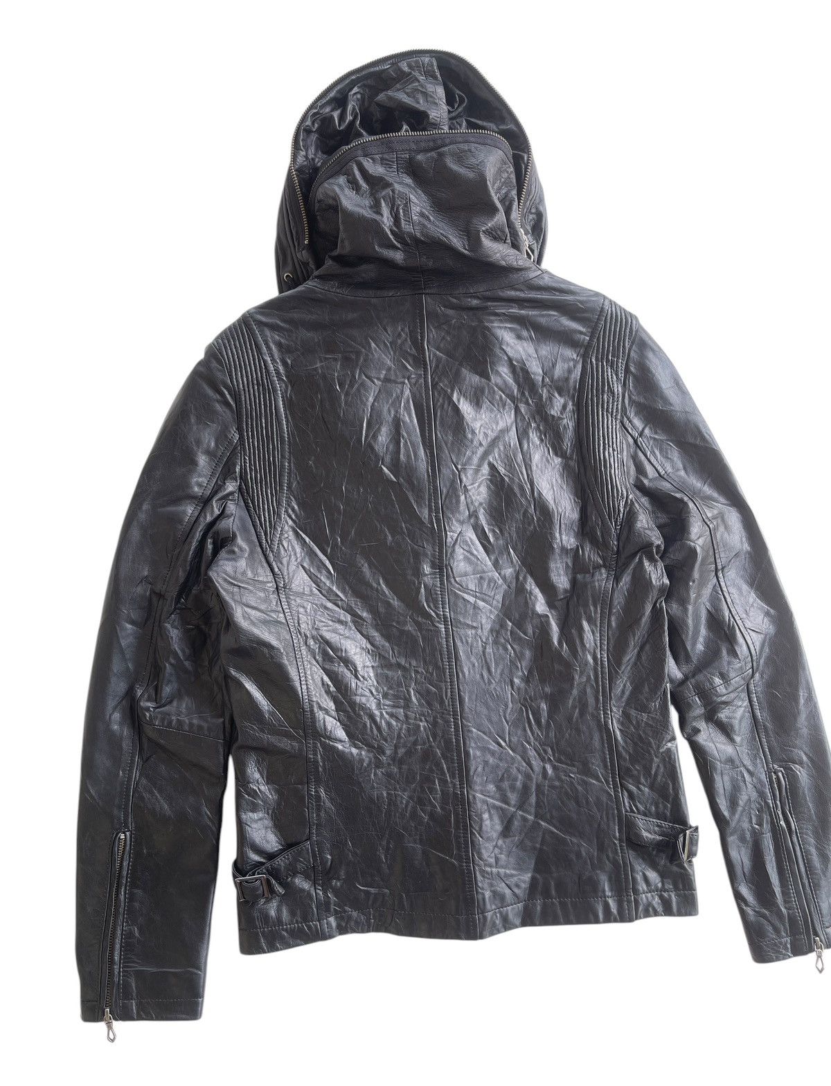 Japanese Brand HARUF Sheepskin Bono Hooded LGB Style Jacket Size L / US 10 / IT 46 - 8 Thumbnail