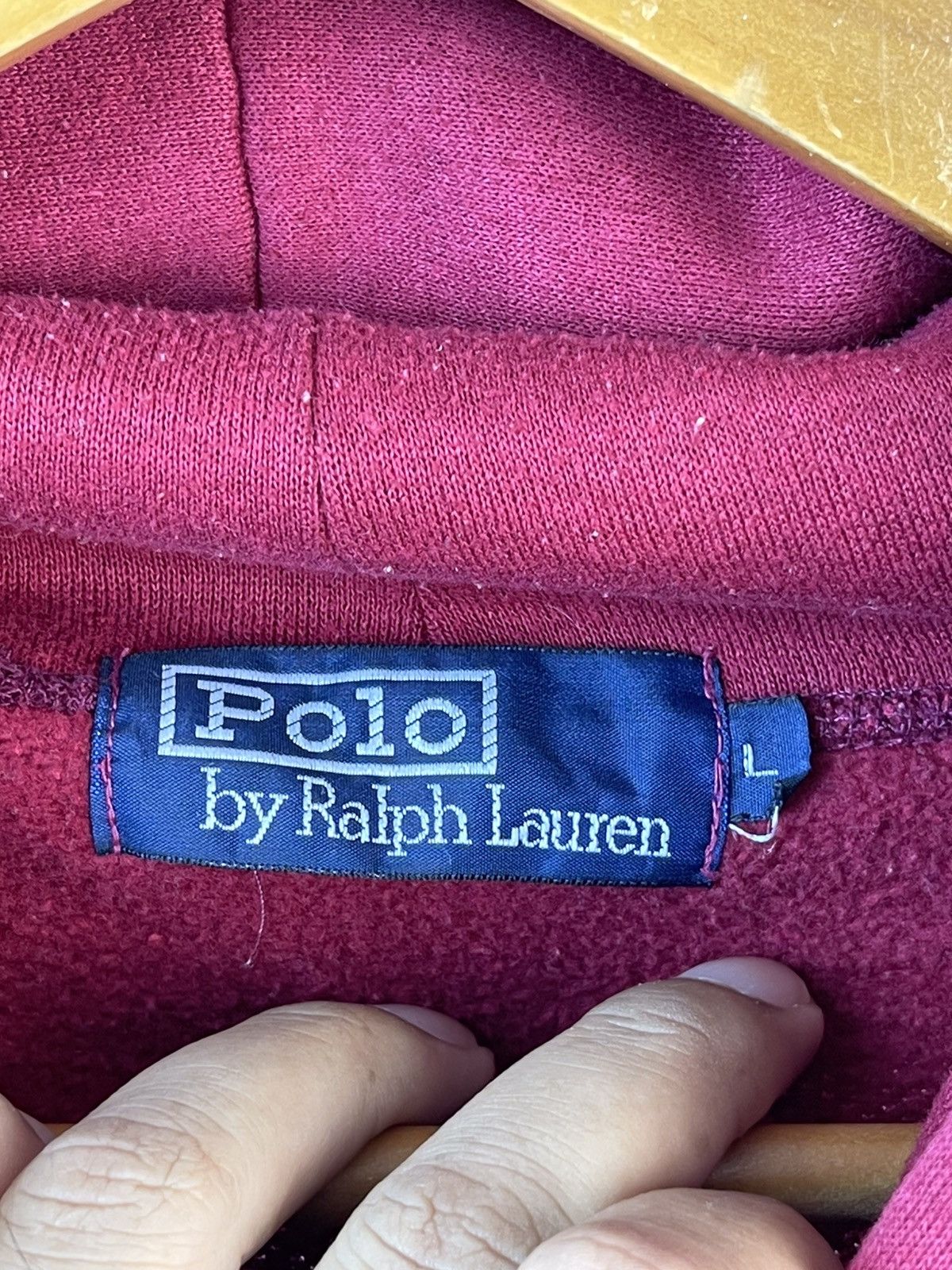 Chaps Ralph Lauren × Polo Ralph Lauren × RRL Ralph Lauren Vtg Polo K Swiss Center Logo Hoodie Size US L / EU 52-54 / 3 - 12 Thumbnail