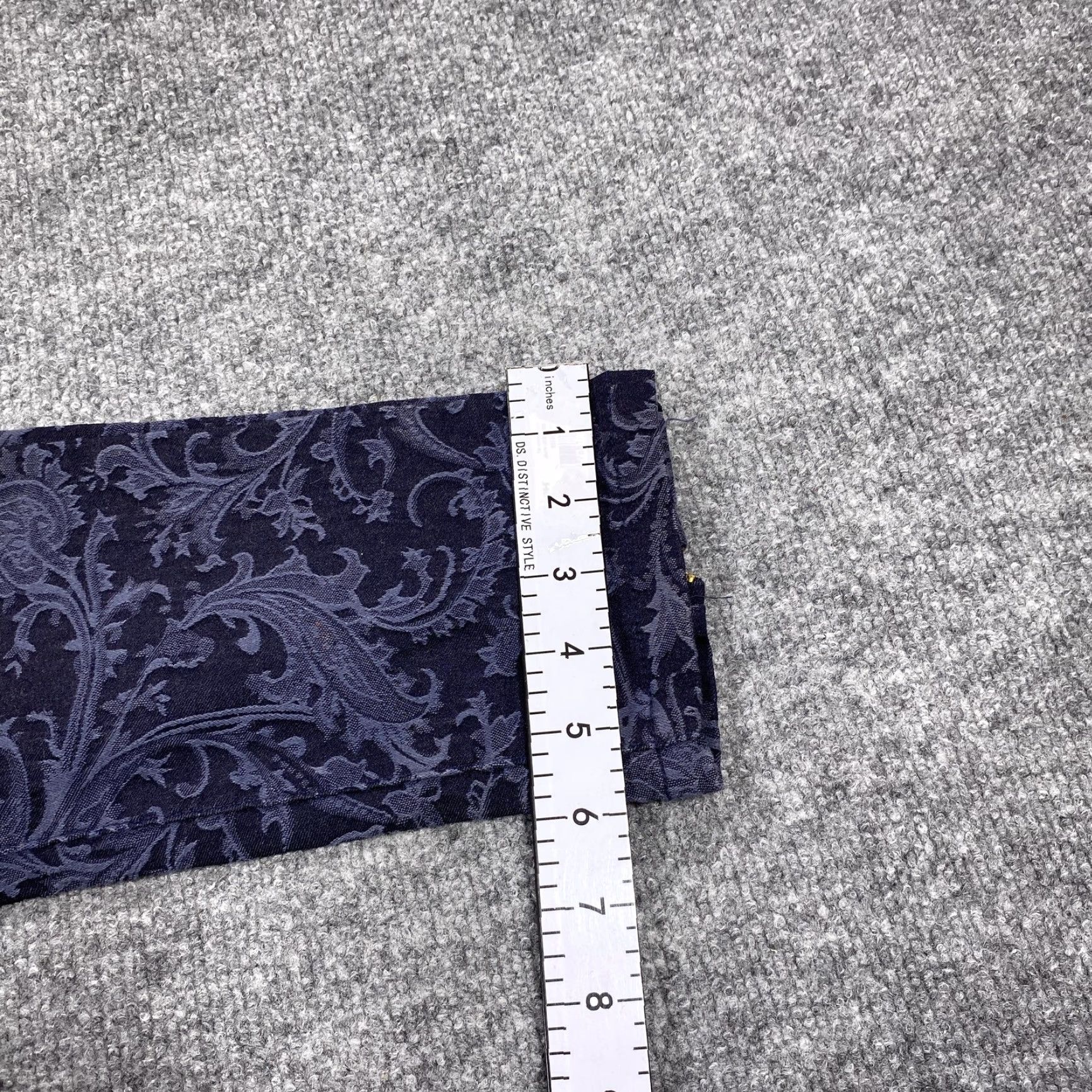 Vintage ARK Jeans Womens 14 Blue Dark Wash Skinny Ankle Zip Mid Rise Floral Denim 5-Pocket Womens Jeans Size 36" / US 14 / IT 50 - 6 Thumbnail