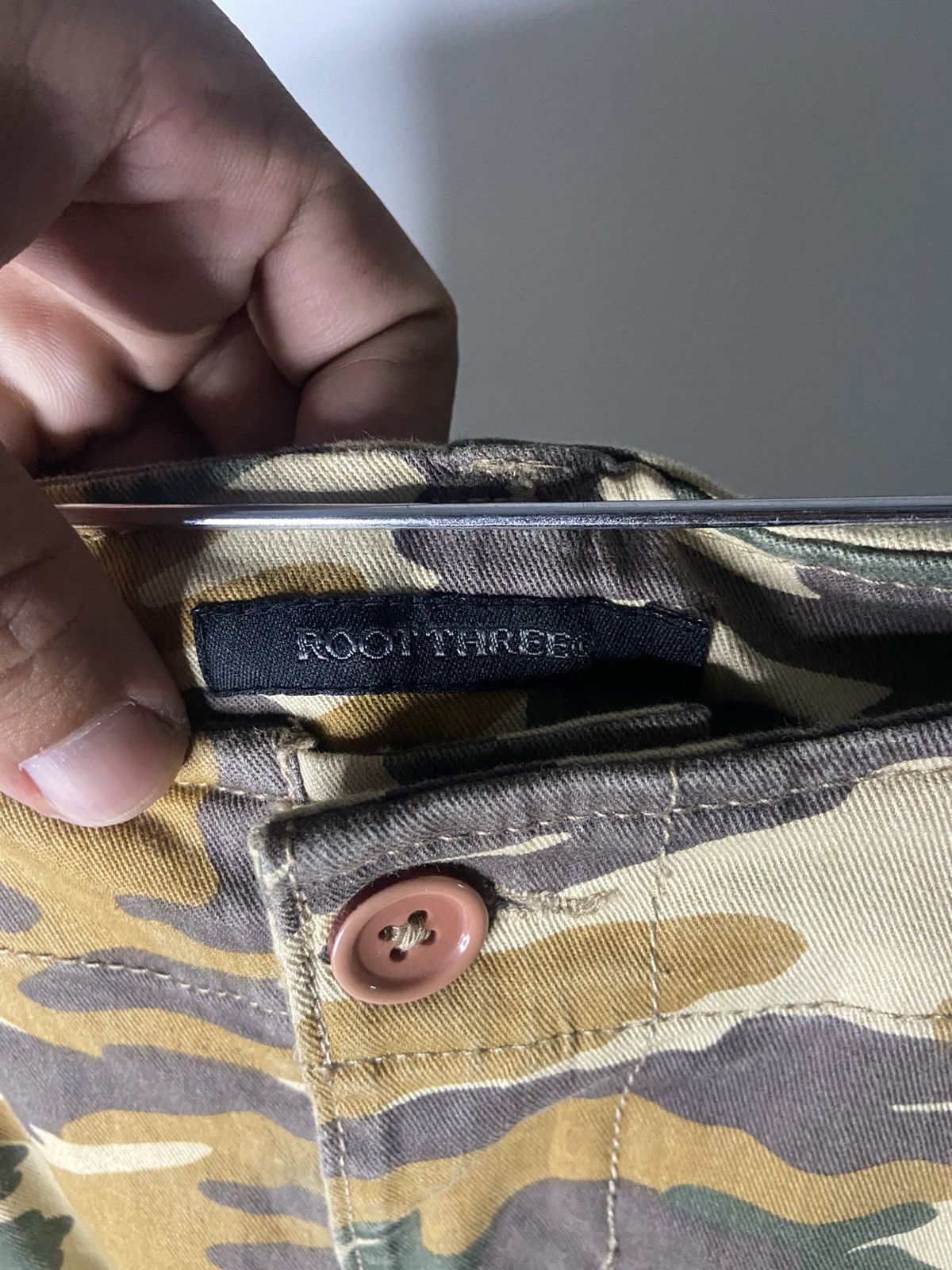 Japanese Brand Root Three Camouflage Army😊❤️ Size US 30 / EU 46 - 3 Thumbnail