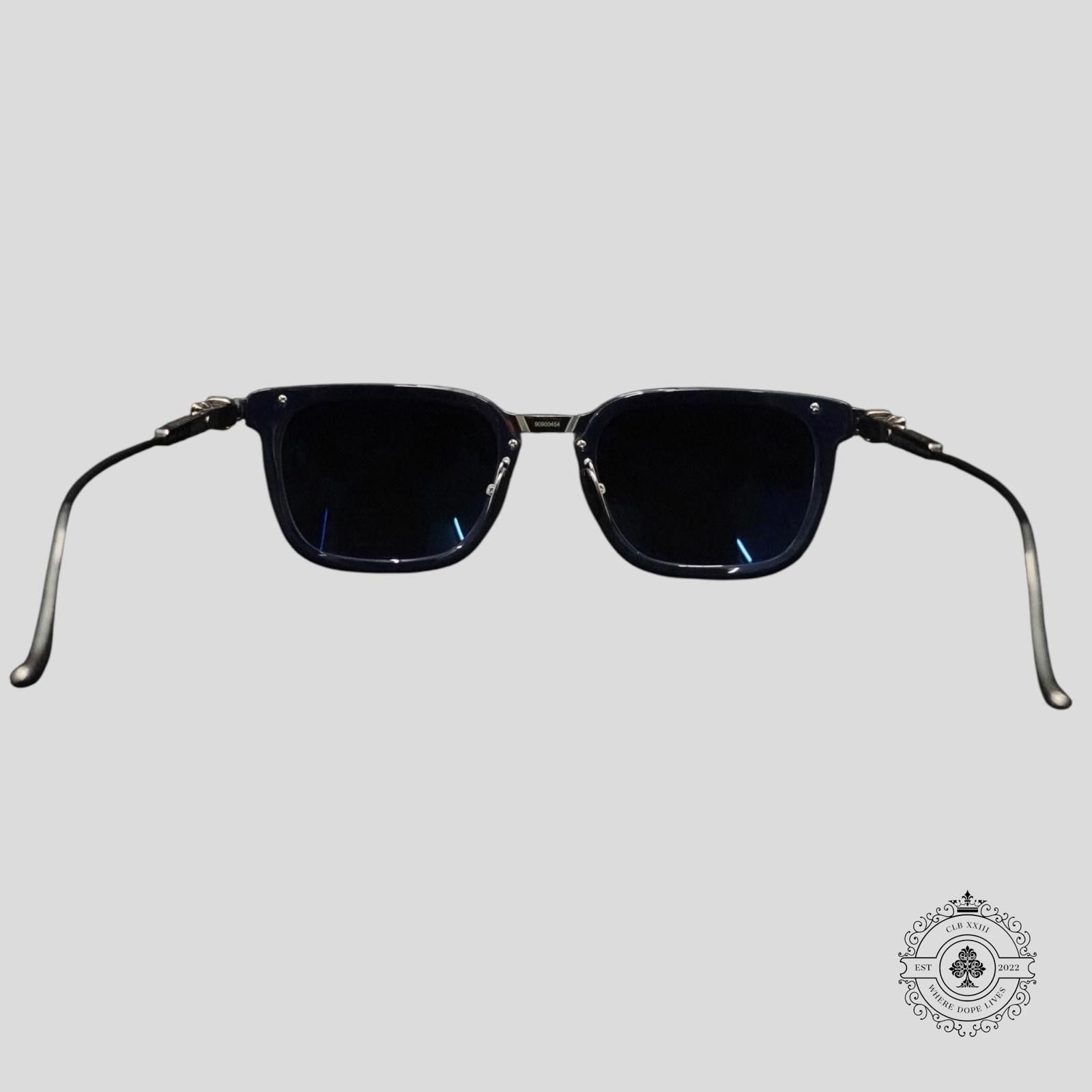 Chrome Hearts Chrome Hearts Overpoked Sunglasses in Silver/Blue Size ONE SIZE - 4 Thumbnail