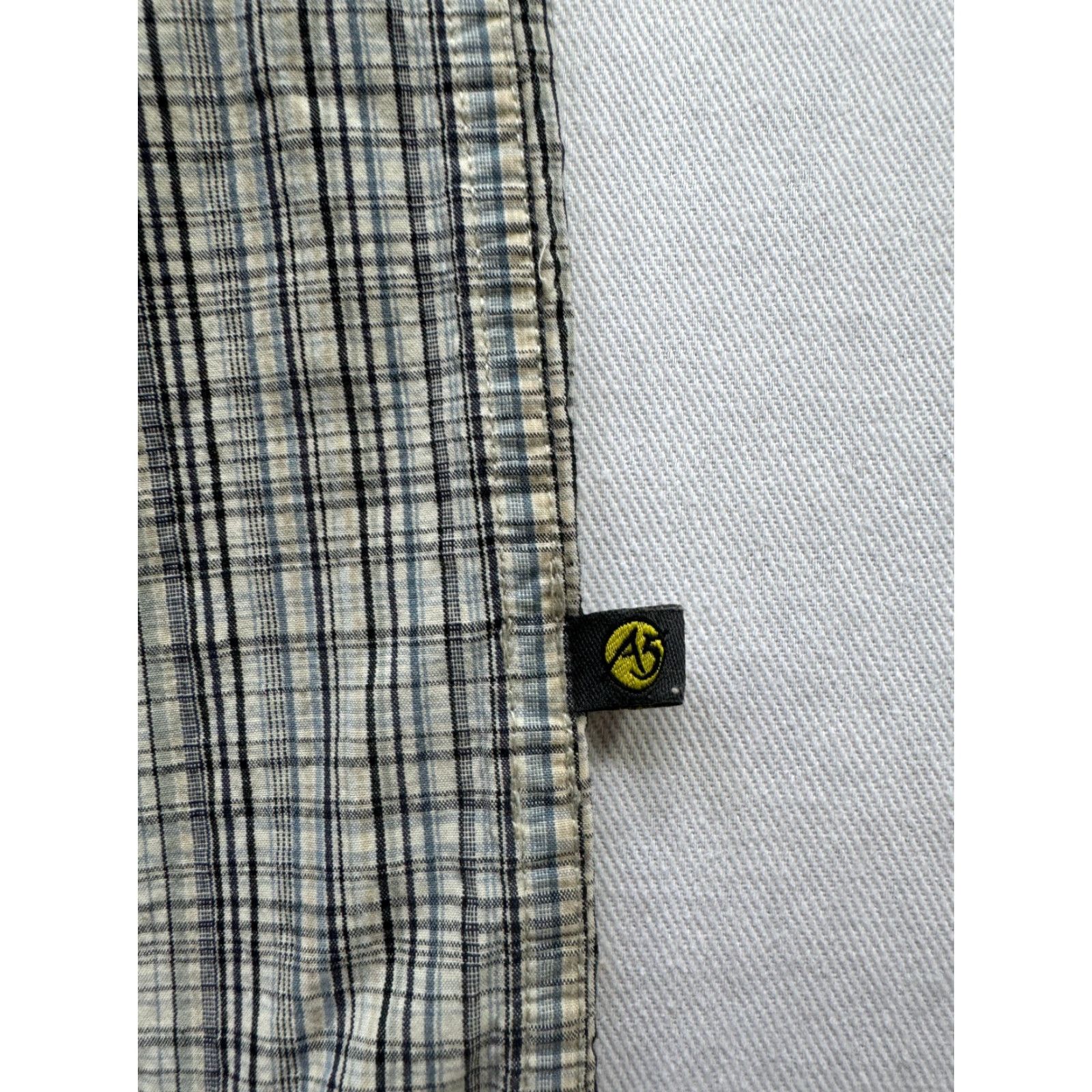 The North Face The North Face Mens Large Long Sleeve Button Up Striped 100% Cotton Shirt Blue 2002 Size US L / EU 52-54 / 3 - 4 Thumbnail