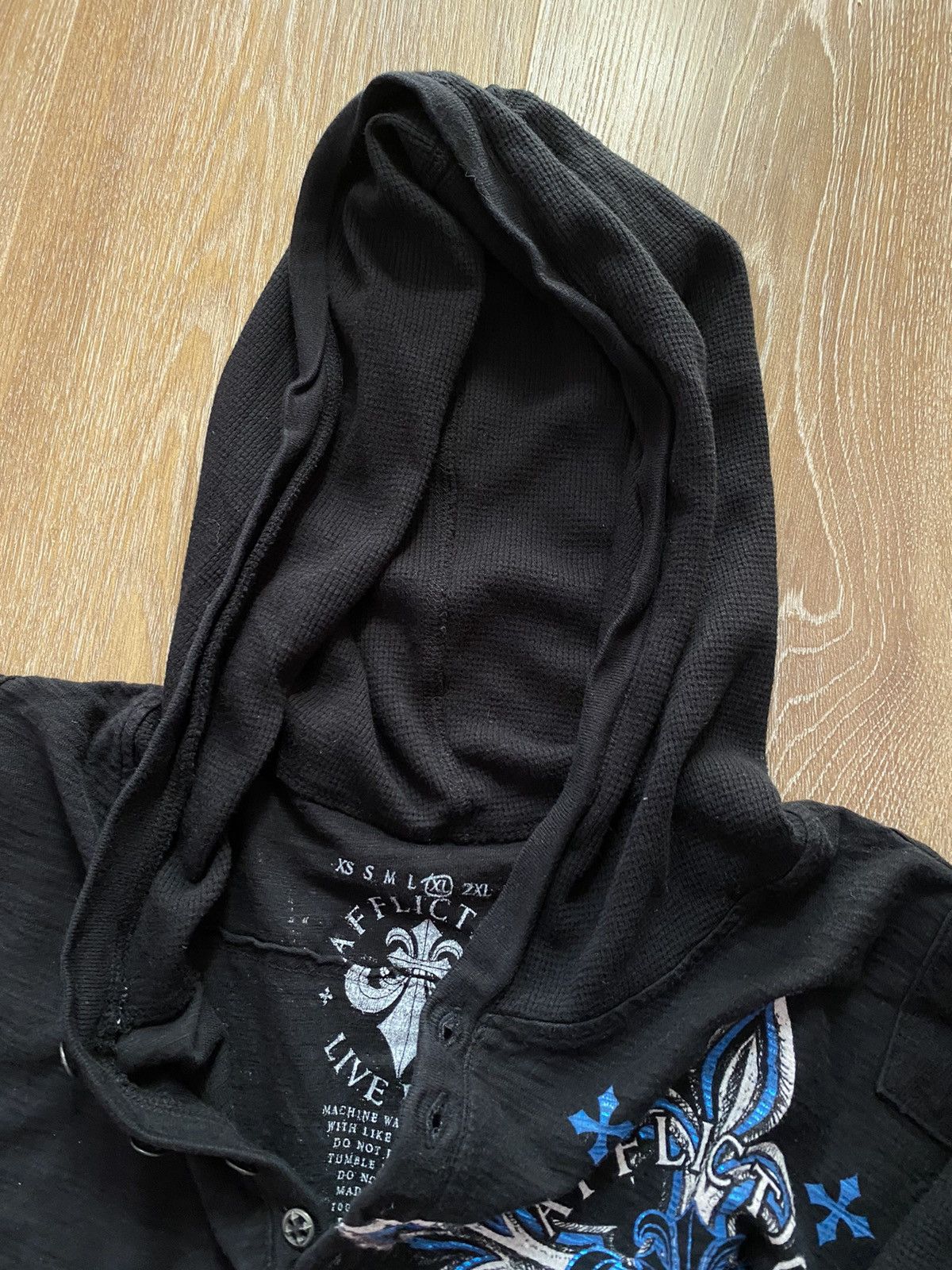 Affliction Affliction Live Fast T Shirt Long Sleeve Logo Spell Out Size US XL / EU 56 / 4 - 12 Thumbnail