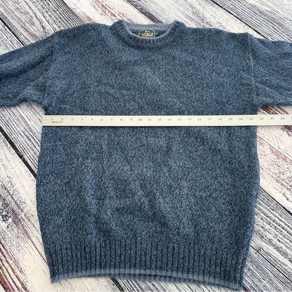 Woolrich Woolen Mills Vintage Woolrich Men's Wool Chambray Blue Knit Crewneck Swe Size US M / EU 48-50 / 2 - 7 Thumbnail
