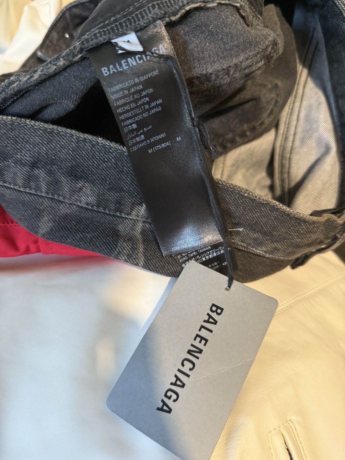 Balenciaga Balenciaga Washed Black Distressed Drawstring Wide Leg Jeans Size US 34 / EU 50 - 7 Thumbnail